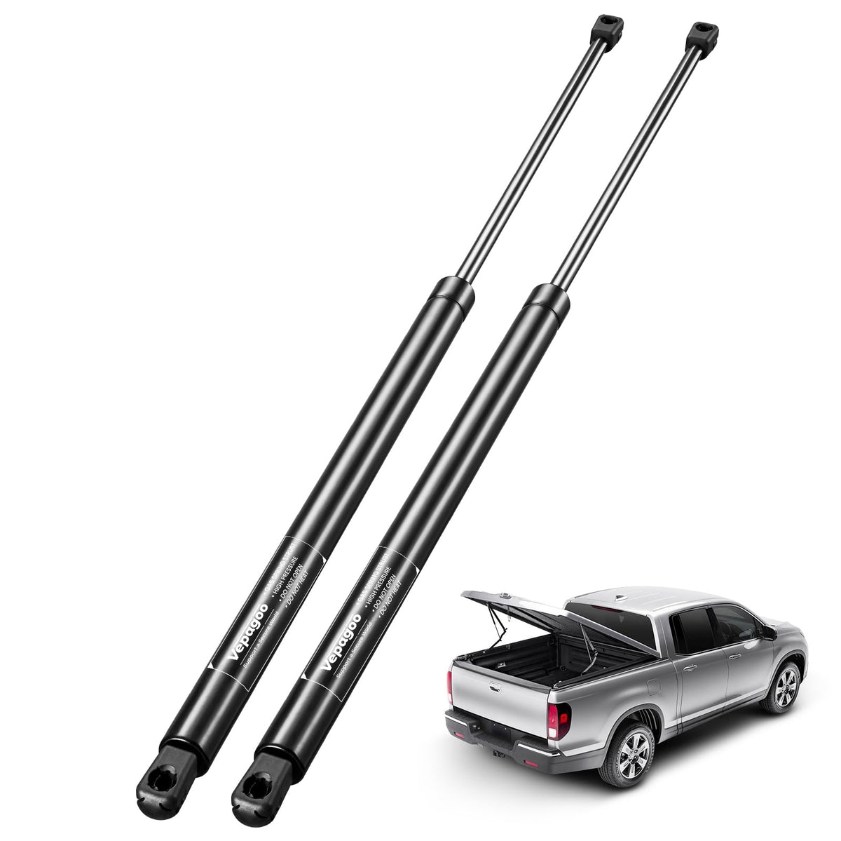 Vepagoo C1620652 23 Inch 40Lbs/178N Per Gas Strut Shock Lift Support For Rv Door, Truck Bed Cover Pickup Cab Camper Shell Window