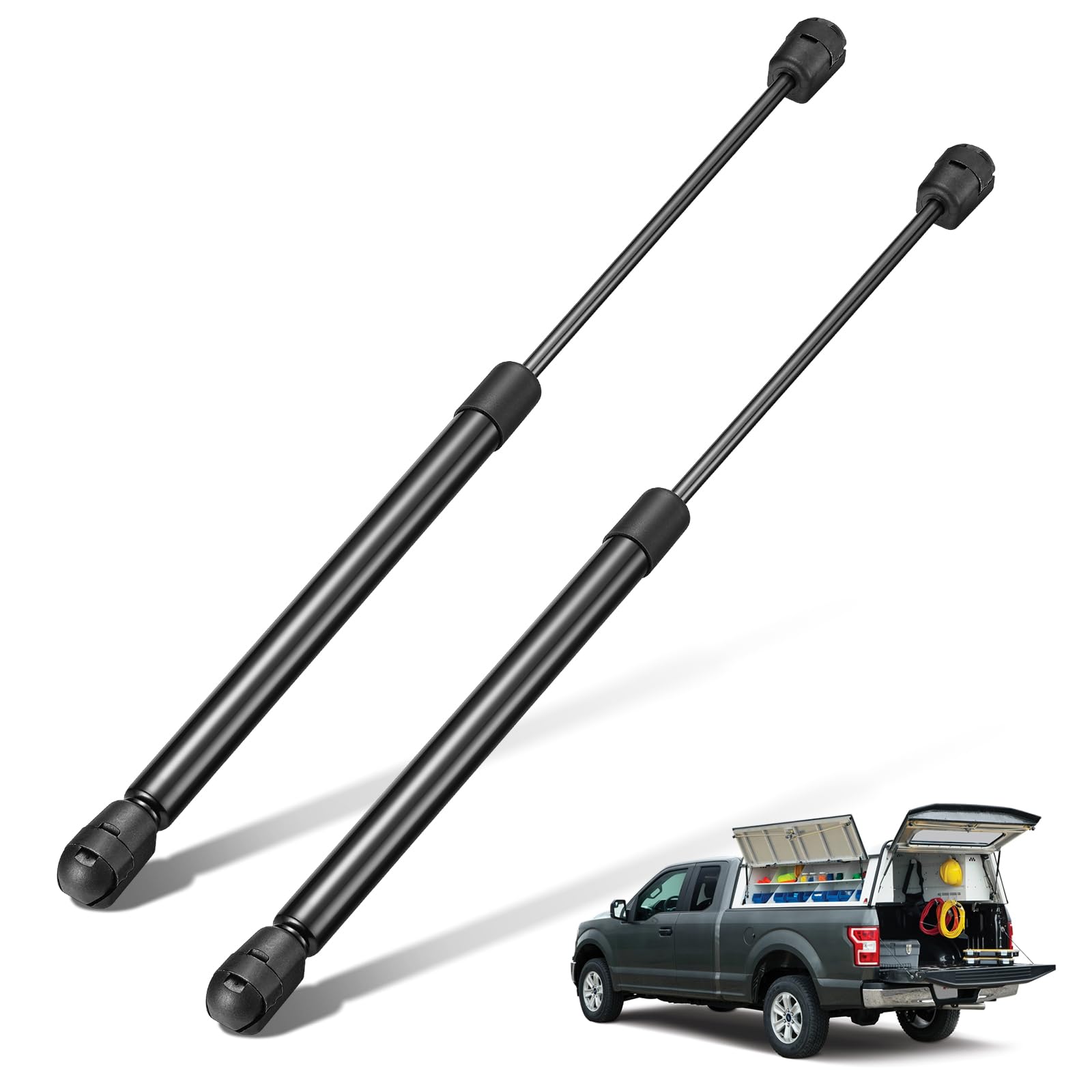 Bdfhyk C16-19568 16 Inch 40Lbs/(178N Gas Strut Shock Lift Support For Are Leer Camper Shell Topper Rear Window, Truck Bed Cover,