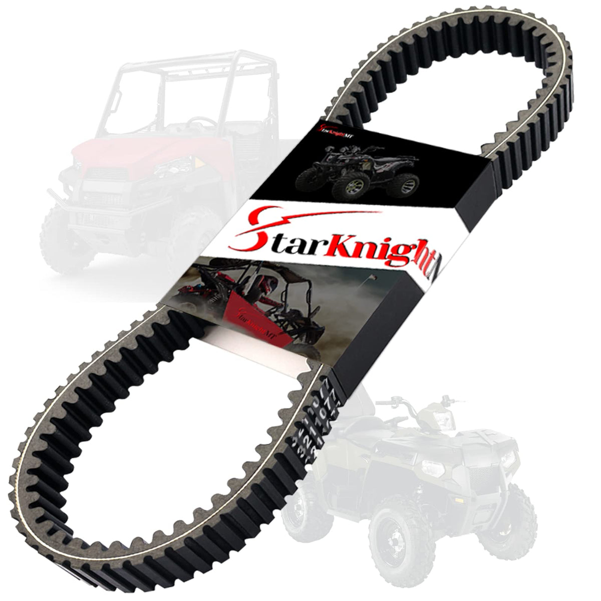 Starknightmt Drive Belt,3211077 20G4022 Cvt Atv Carbon Belt Compatible With Polaris Sportsman 400 500 Ranger 500 Scrambler Magnum Xplorer 4X4 Atv Utv,Replacement For 3211072, 3211048