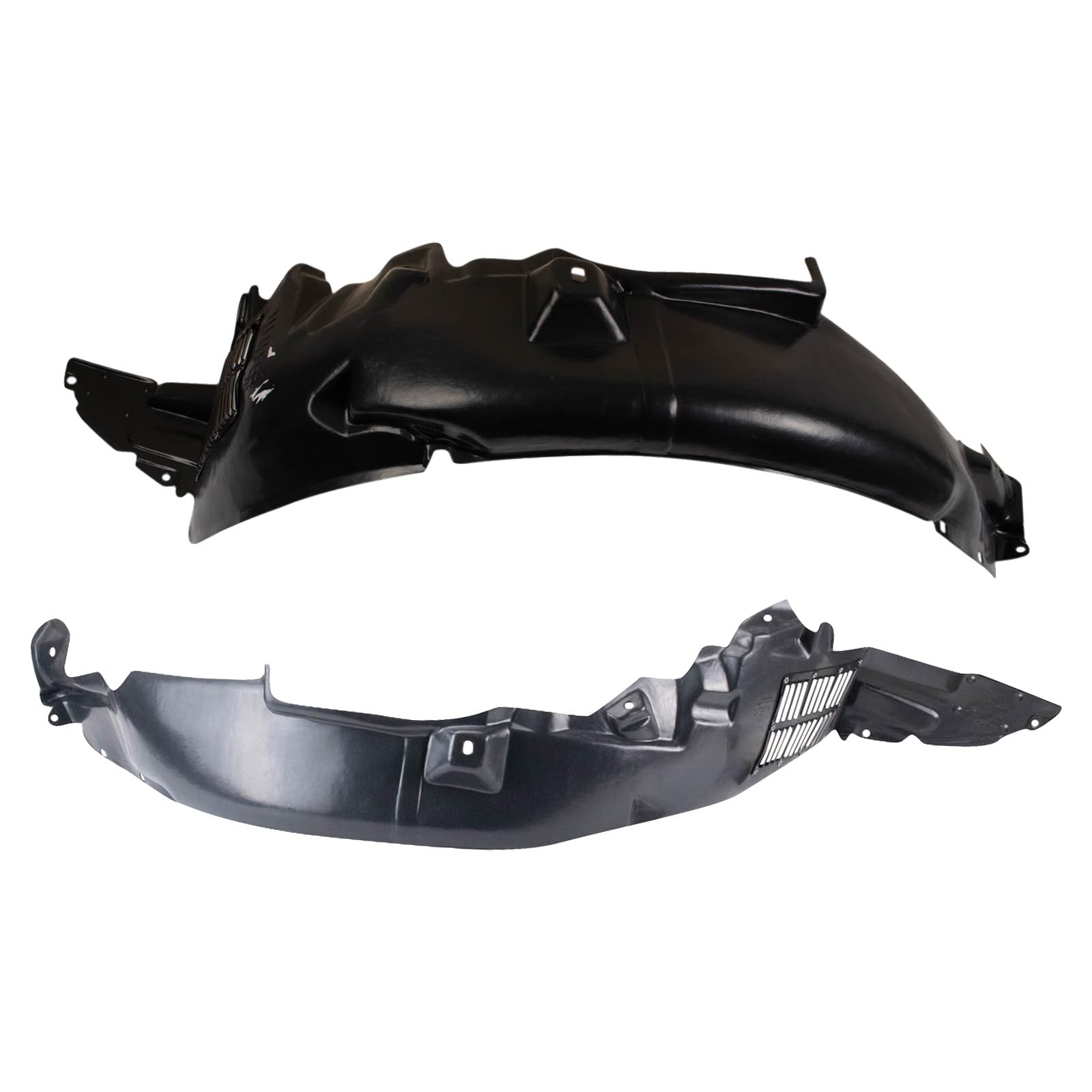 Trq Front Inner Fender Liner Set Compatible With 2006-2011 Hyundai Accent Hy1250113 Hy1251113