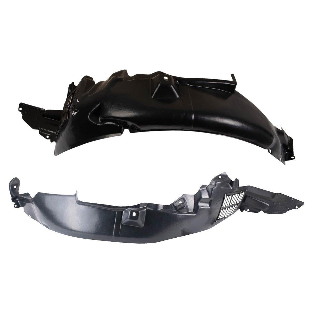 Trq Front Inner Fender Liner Set Compatible With 2006-2011 Hyundai Accent Hy1250113 Hy1251113