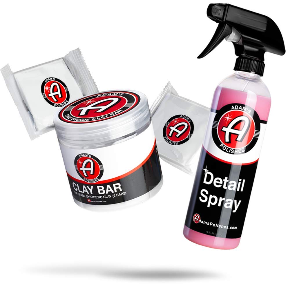 Adam'S Polishes Fine Grade Clay Bar - Removes Debris & Dirt From Vehicle For Paint, Glass, Trim, Wheels | Add Shine, Gloss & Res