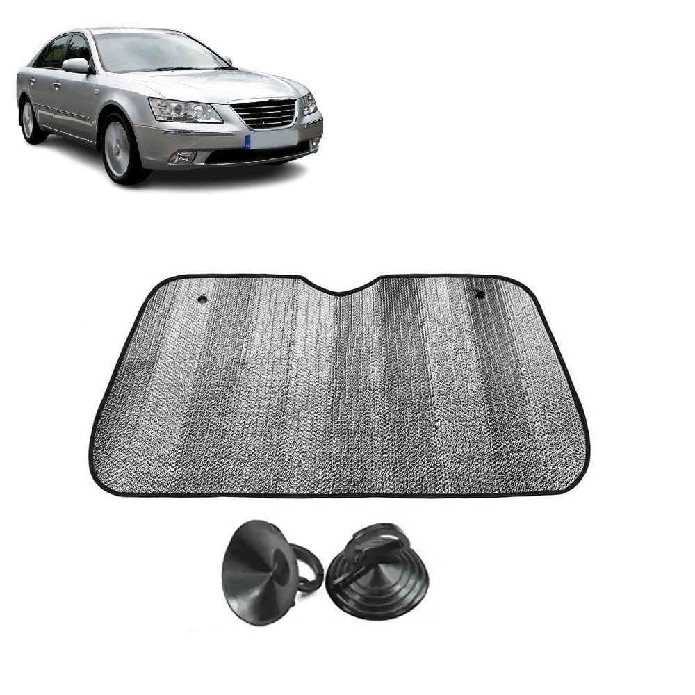 Car Windshield Sun Shade UV Rays Protector Silver Sunshade Solar Reflective suitable for H y u n d a i Sonata