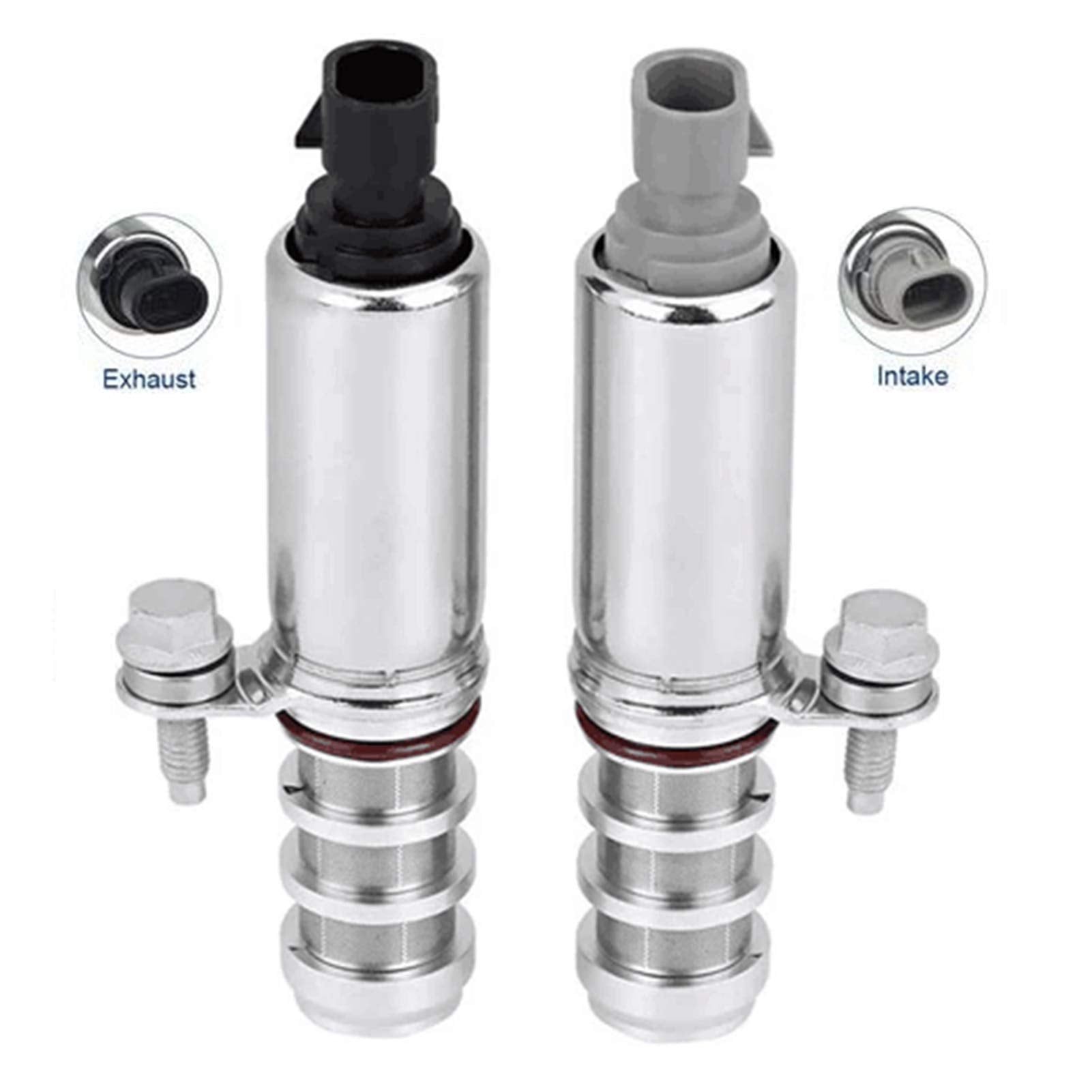 Pair Of 2 Intake & Exhaust Camshaft Position Actuator Solenoid Valve For Buick Chevy Captiva Cobalt Equinox Hhr Malibu Gmc Terra