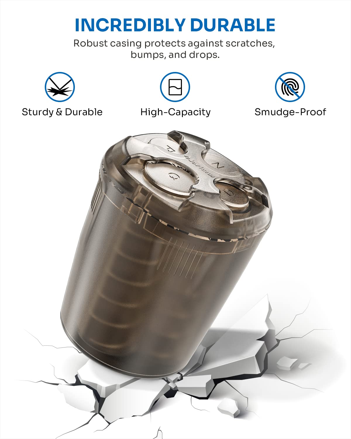 Joytutus Coin Holder For Car, High Capacity Coin Holder, Universal Car Coin Holder, Change Holder For Most Car Trucks Accessorie