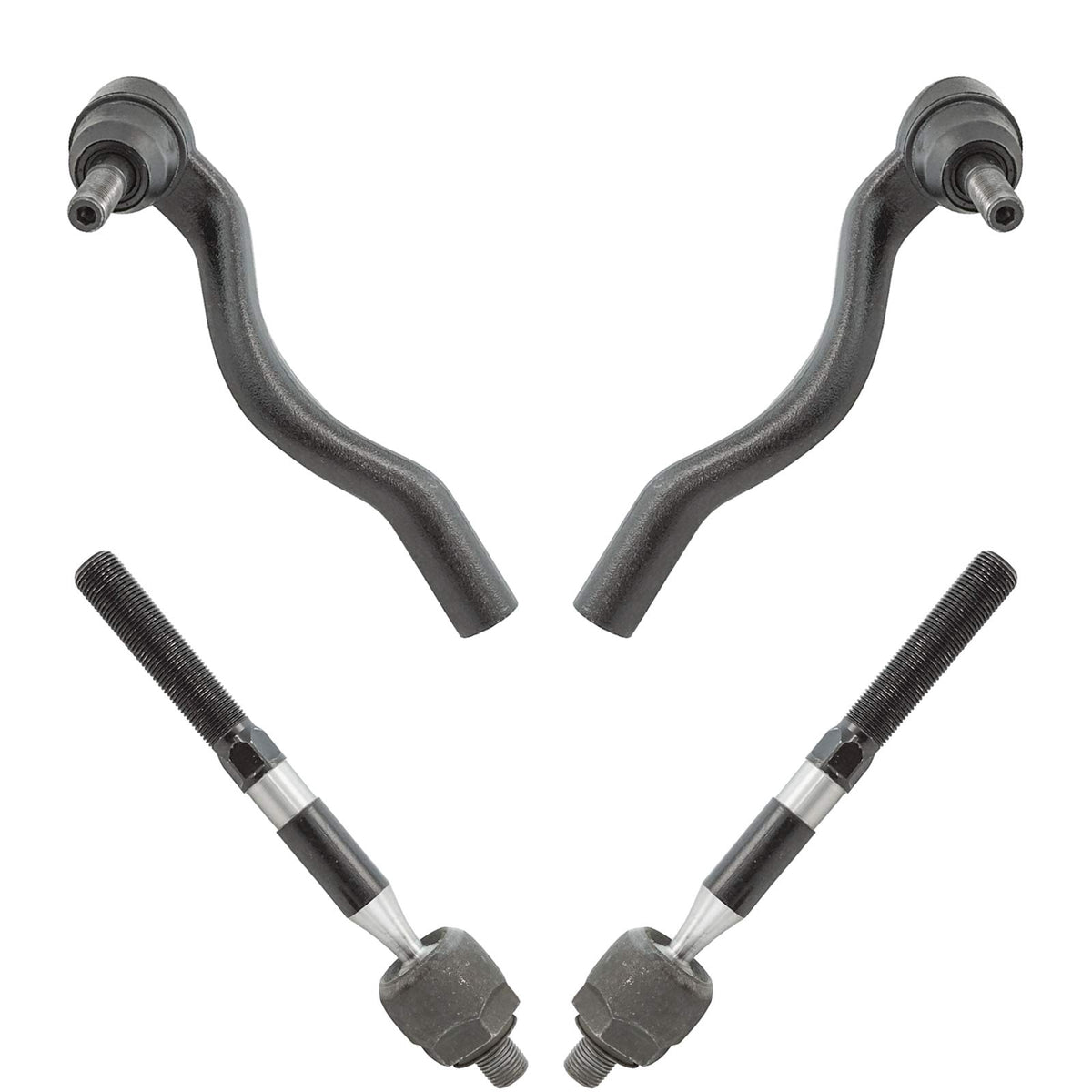 Trq Front Tie Rod Set Compatible With 2011-2015 Dodge Durango Jeep Grand Cherokee