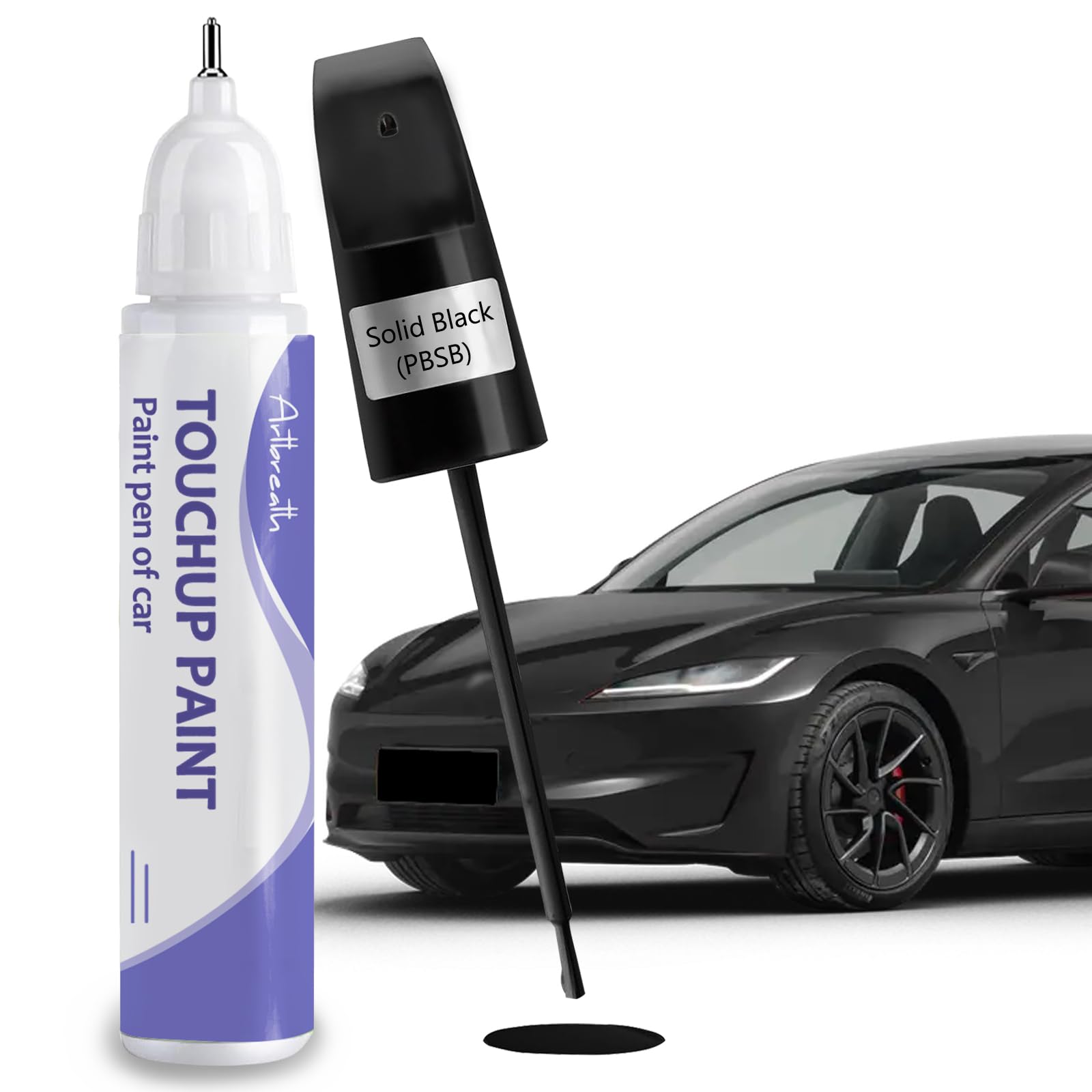Solid Black (PBSB) Touch Up Paint for Tesla-Exact Match-Chips and Nicks TouchUp Paint Pen Scratch Repair Car Accessories Car Pai