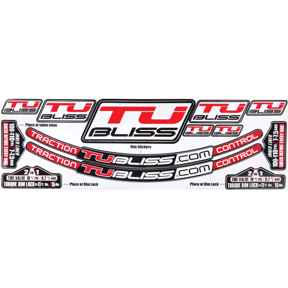Nuetech Tubliss Gen 2.0 (Tubeless) Tire System Rim Sticker Kit