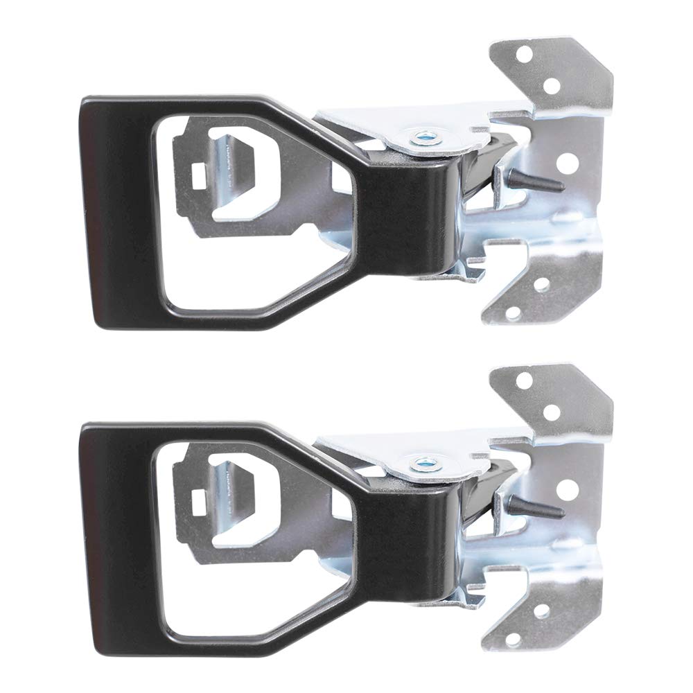 AutoandArt Brock Replacement Pair Set Inside Interior Black Door Handles Compatible with Camaro Fiero Firebird Grand Am 20220728 20531544