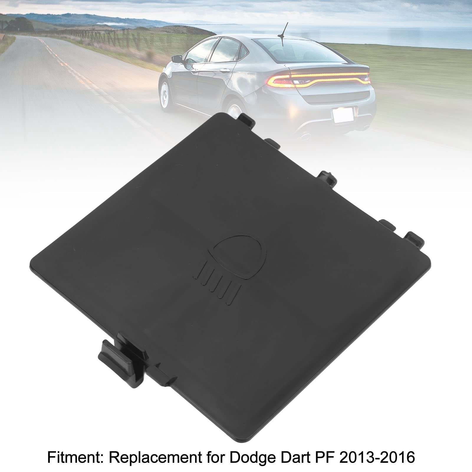 Aramox Headlight Bulb Access Panel Fit For Dart Pf 2013?2016, Head Light Lamp Bulb Access Door Panel 68156815Aa Replacement, Black