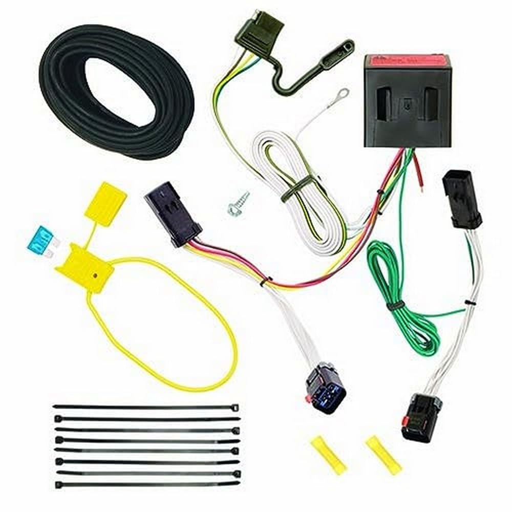 Reese Plug and Play Hitch Wiring Trailer Lights for 2002-2007 Jeep Liberty , Black - 118524