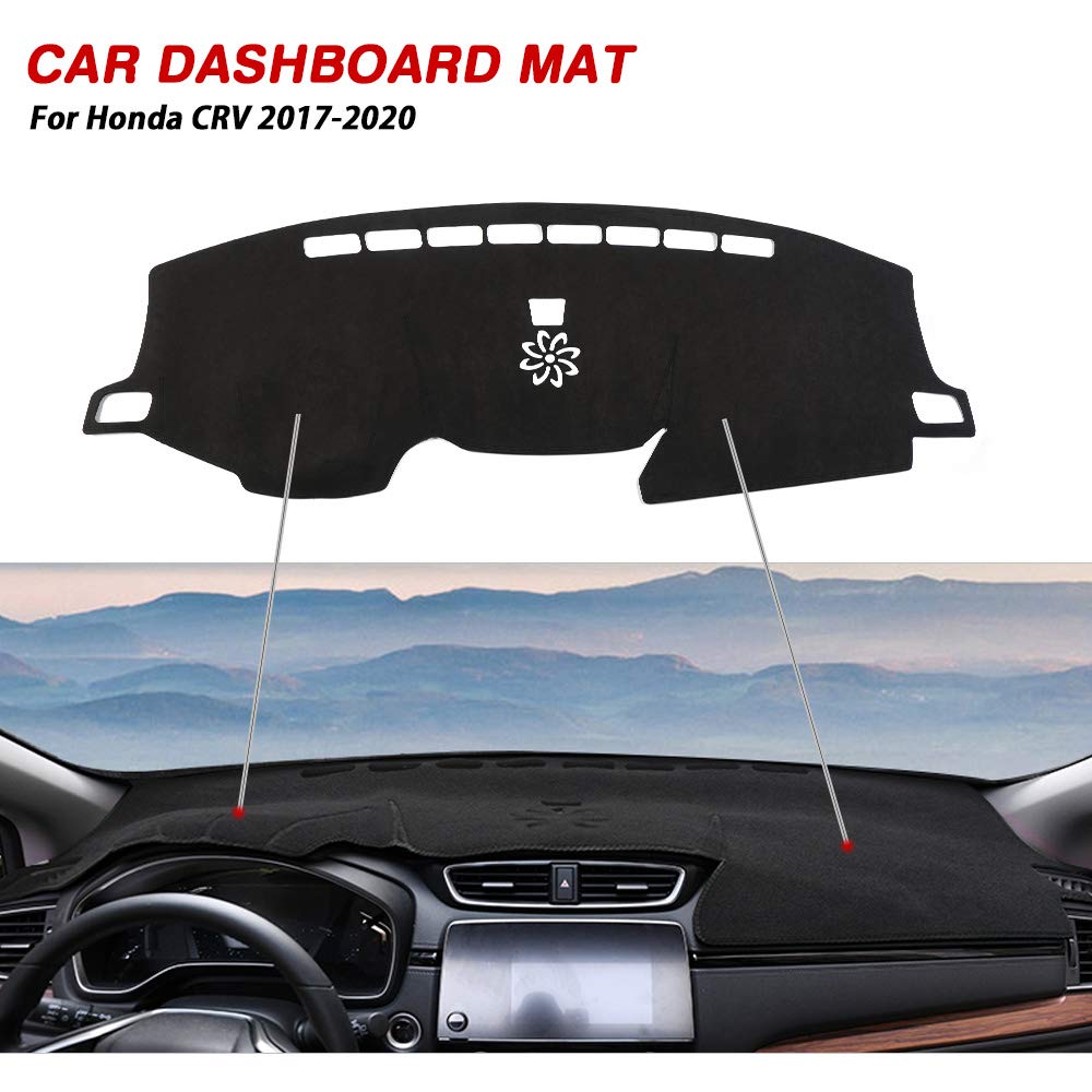 Cartist Suede Dash Mat Cover For Honda Cr-V Crv 2017-2022 Dash Cover Nonslip Dashboard Mat Protector Sunshade No Glare