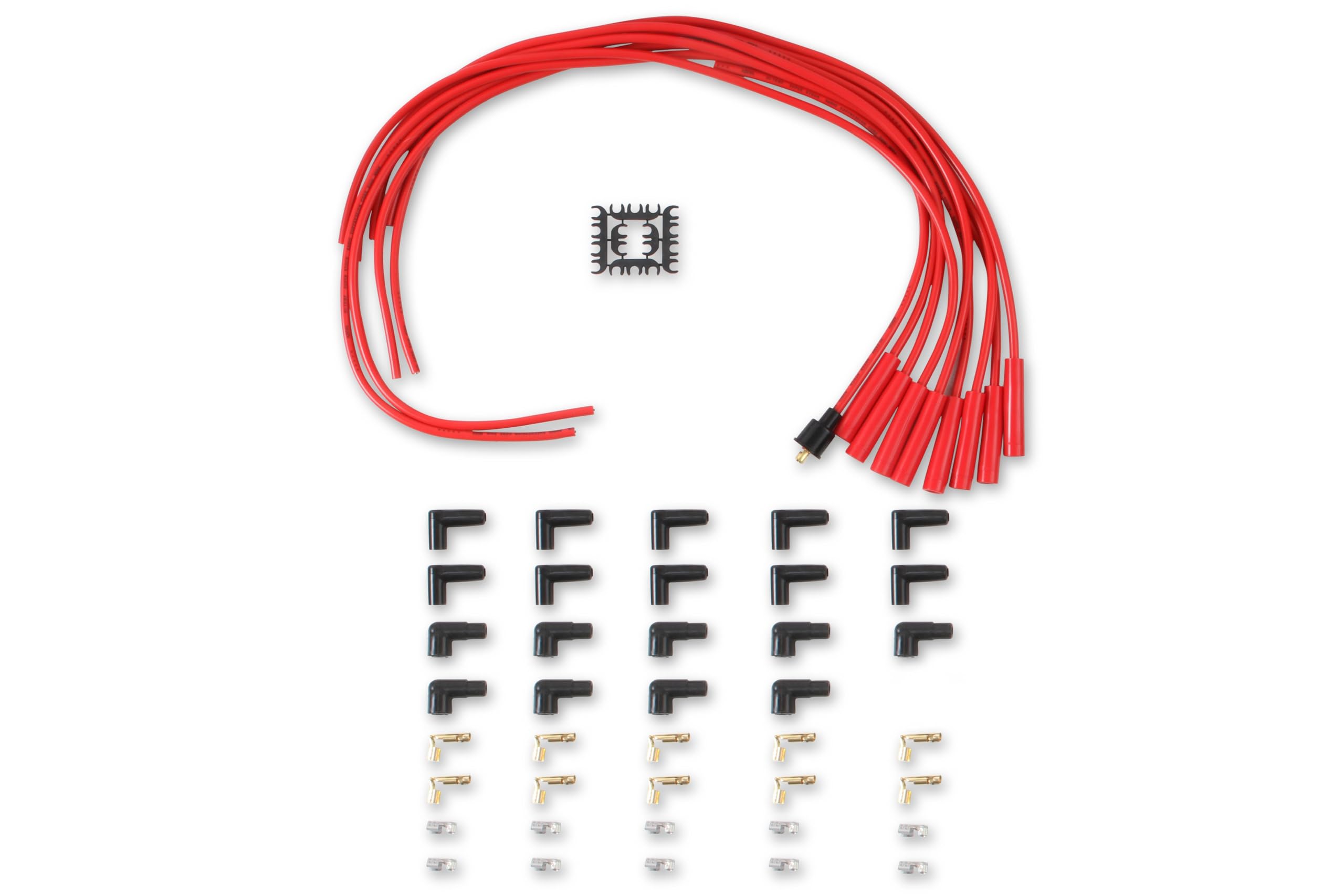 Accel Acc 4040R 8Mm Super Stock Copper Universal Wire Set - Red