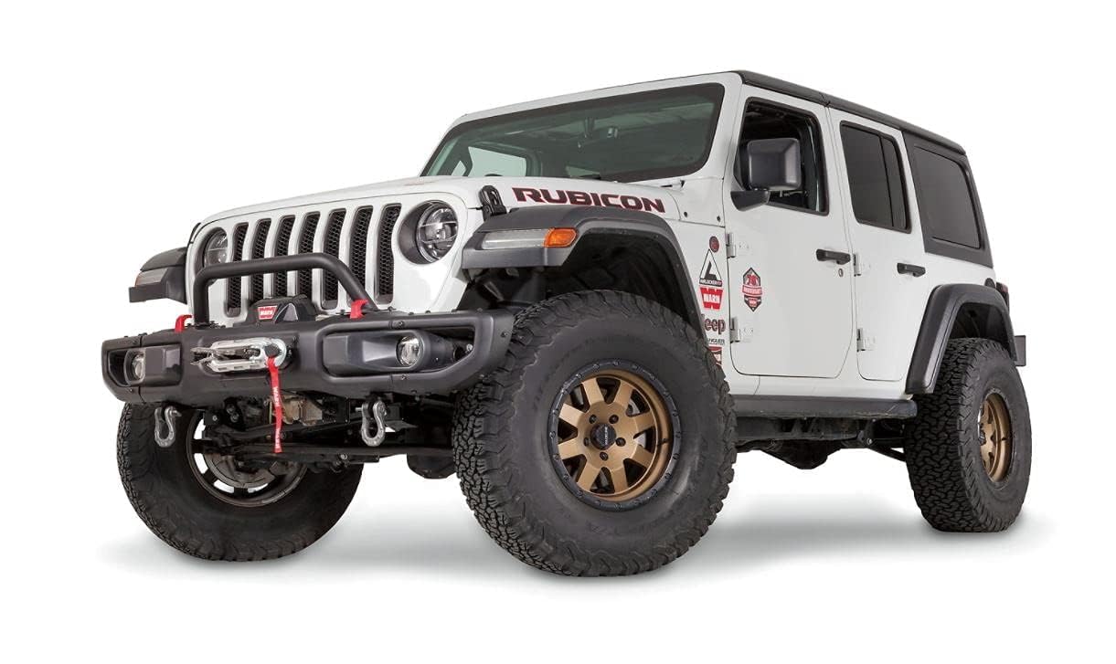 Warn 102355 Jeep Jl Oe Rubicon Front Bumper Grille Guard Tube, Low-Height