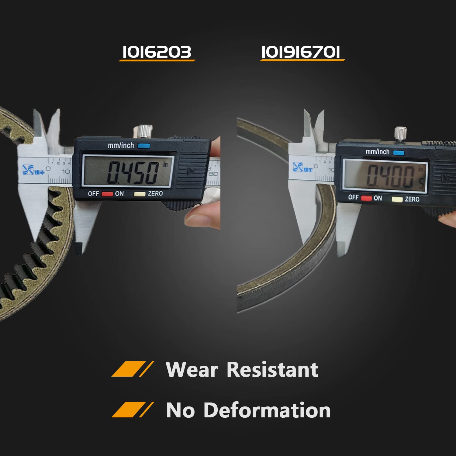 Tuntrol Golf Cart Starter/Generator & Drive Belt Kit fit for Club Car DS 1997-Up and Precedent 2004-Up, 1016203 101916701