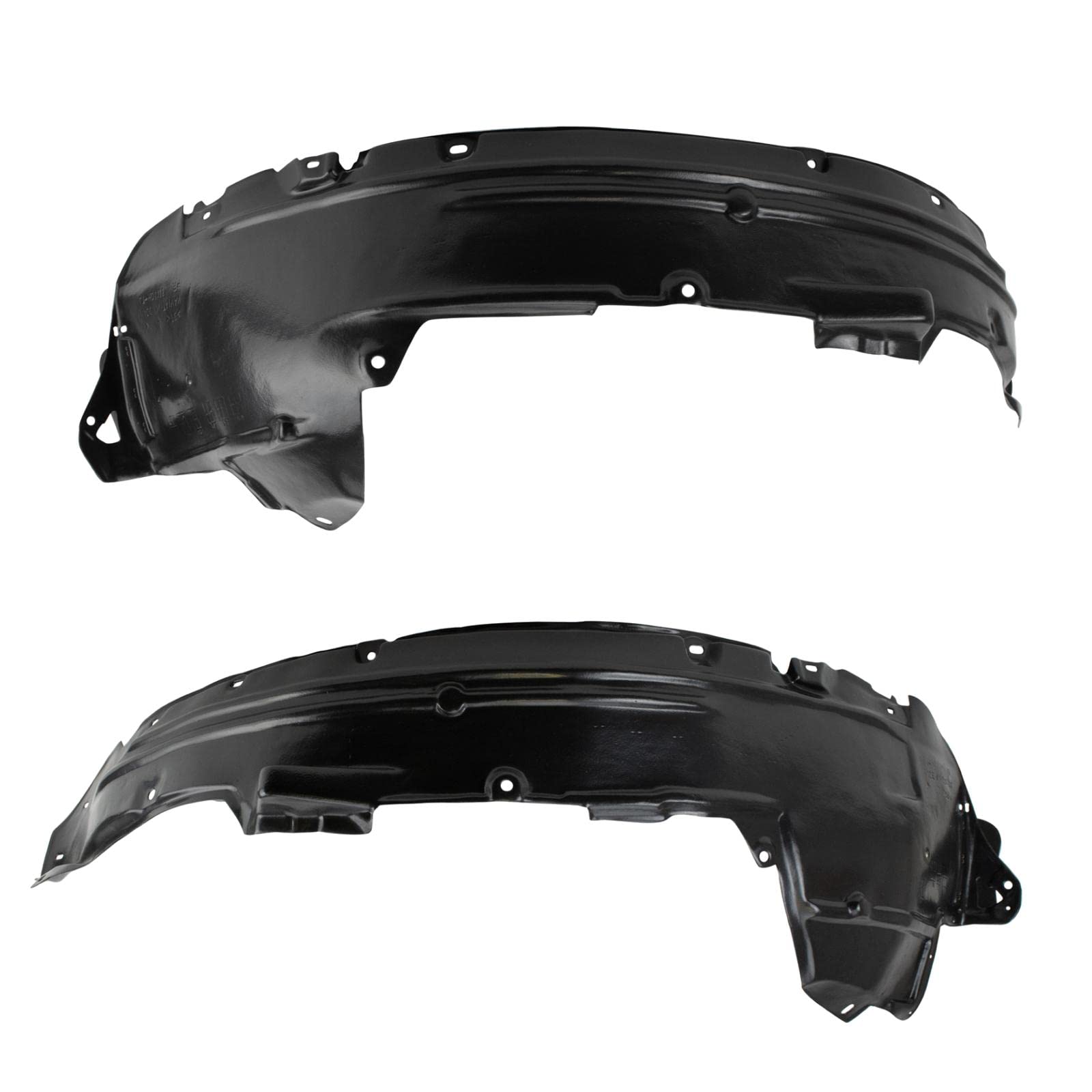 Trq Front Inner Fender Liner Set Compatible With 2007-2009 Honda Cr-V Ho1250110 Ho1251110