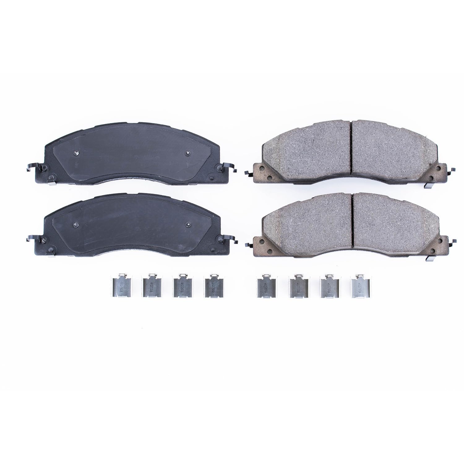 Power Stop 17-1399, Z17 Front Ceramic Brake Pads with Hardware For 2009 2010 2011 2012 2013 2014 2015 2016 2017 2018 Dodge Ram 2