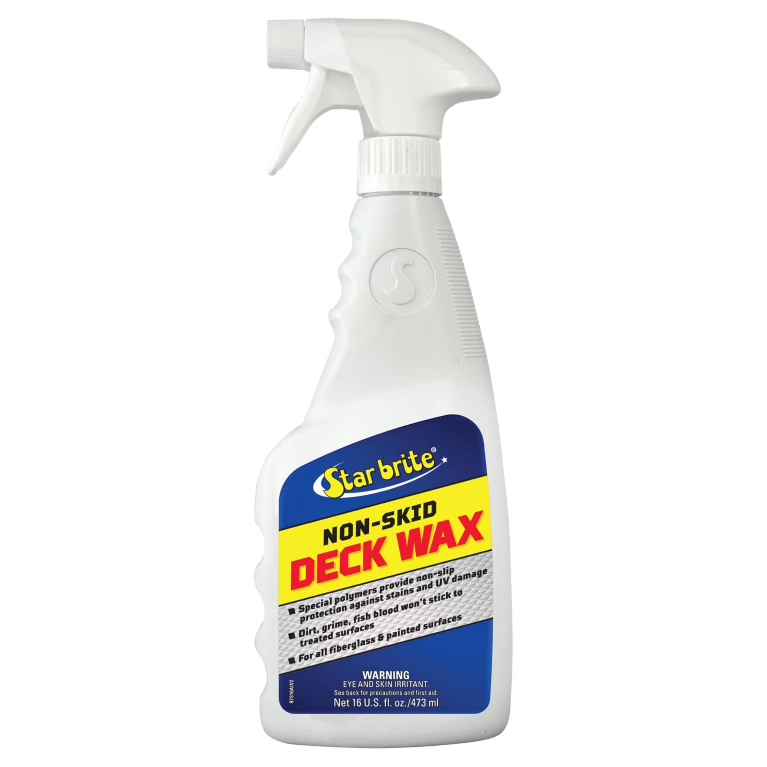 Star Brite Non-Skid Deck Wax Spray - Non-Slip Protection From Stains & Uv Damage - 16 Oz (097316)