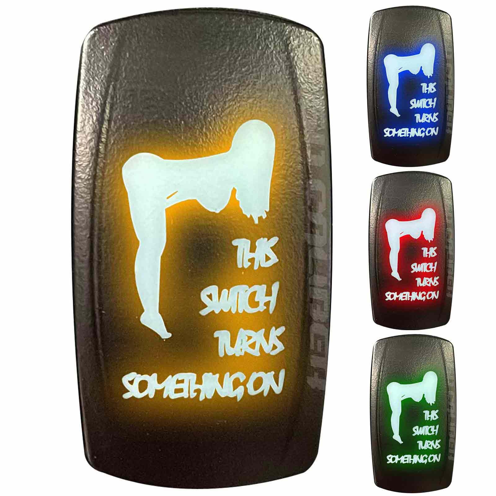 20A 12V Rocker Switch On/Off Orange Led Backlit - This Switch Turns Something On - Utv, Auto, Boat [5359A35 Orange]