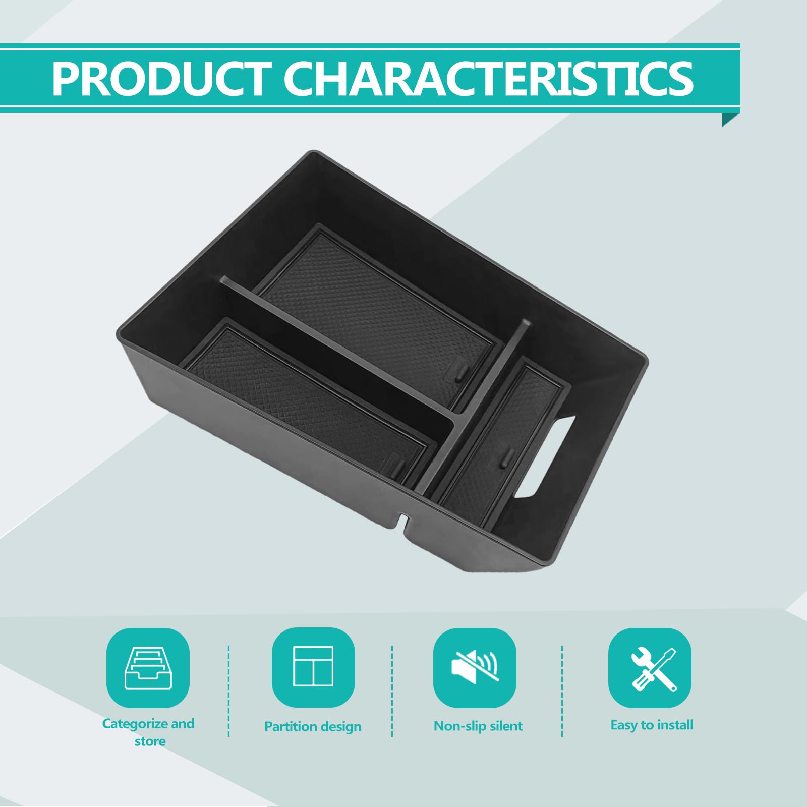 Center Console Organizer Tray Storage Compatible with BMW X5 G05/ X7 G07 2019-2024, X6 G06 2020-2024