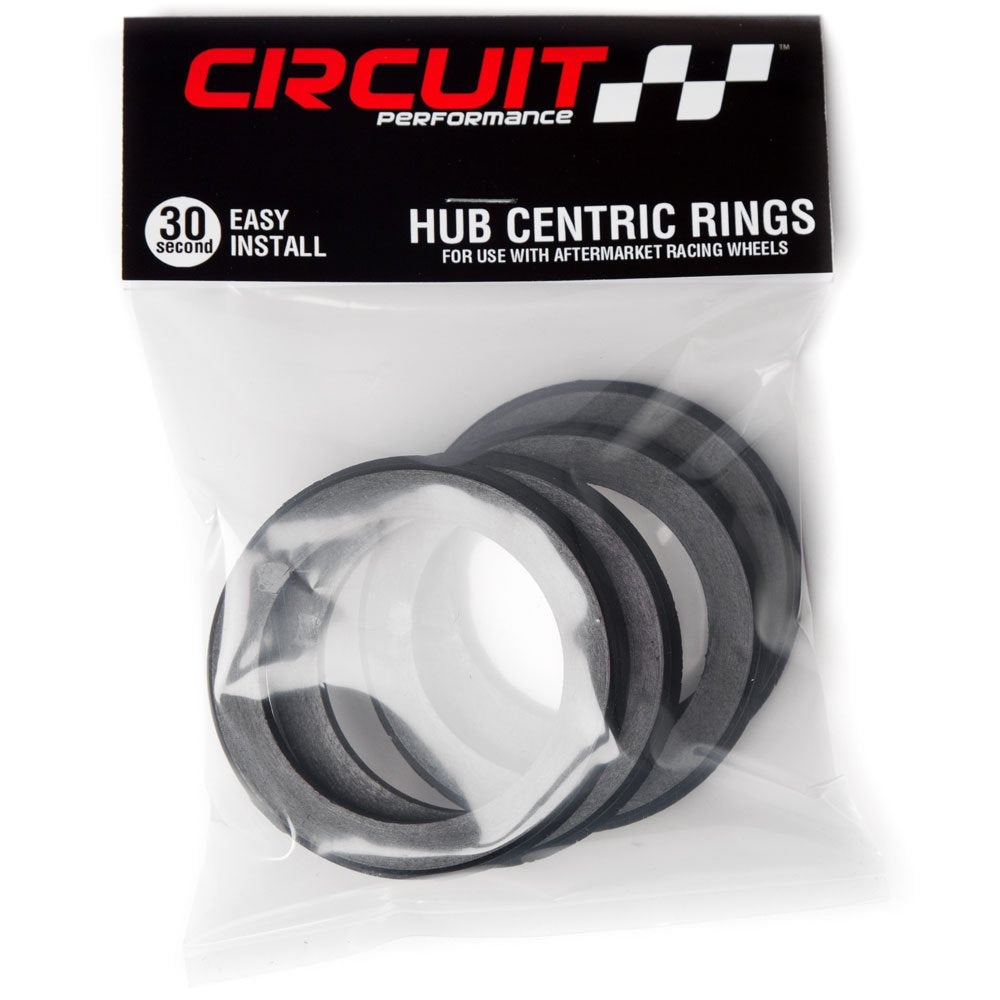 Circuit Performance 66.1Mm Od To 64.1Mm Id Black Plastic Polycarbonate Hub Centric Rings