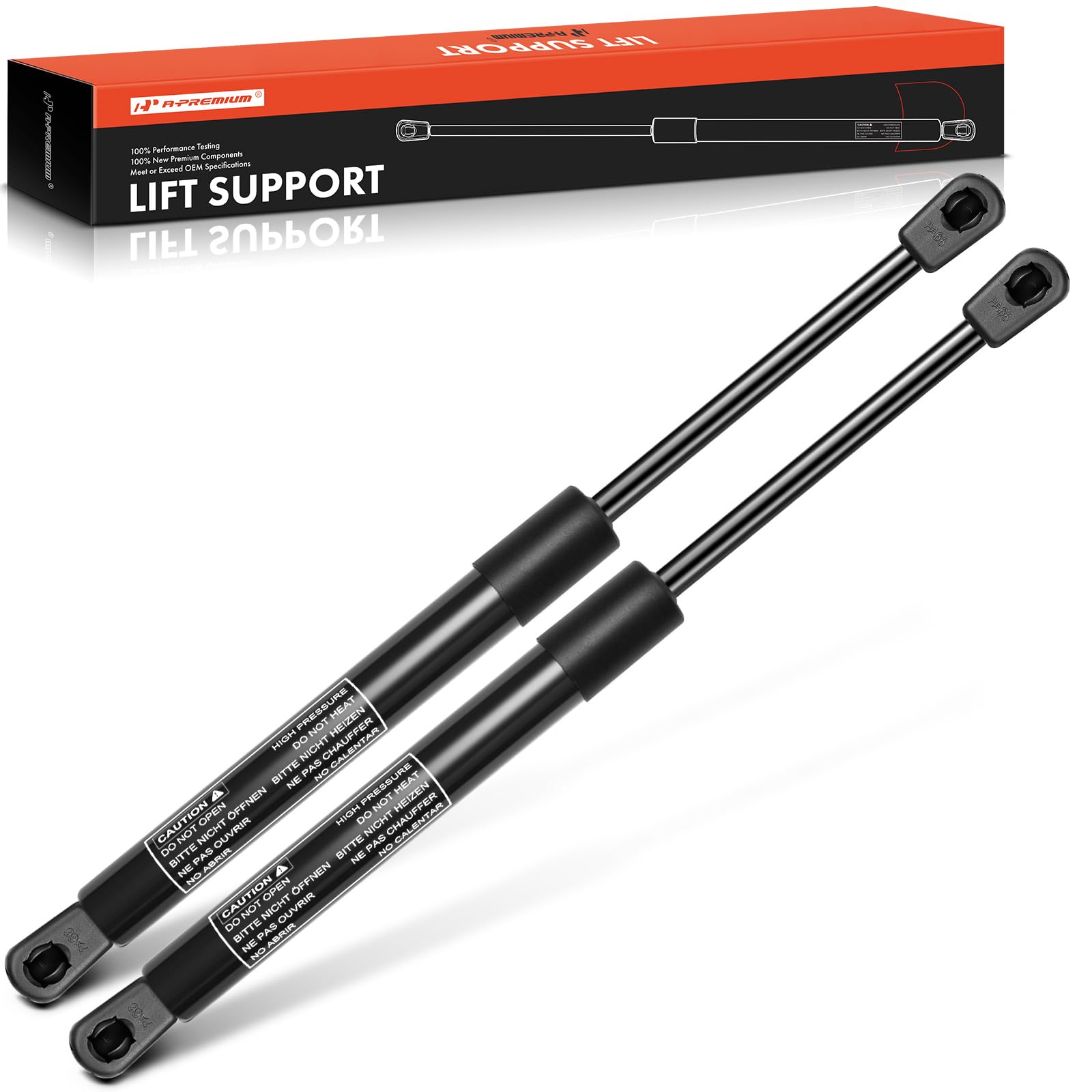 A-Premium Tailgate Rear Hatch Lift Supports Shock Struts Compatible with Select Ford, Dodge Mercury Models - Mustang 1979-1993, 