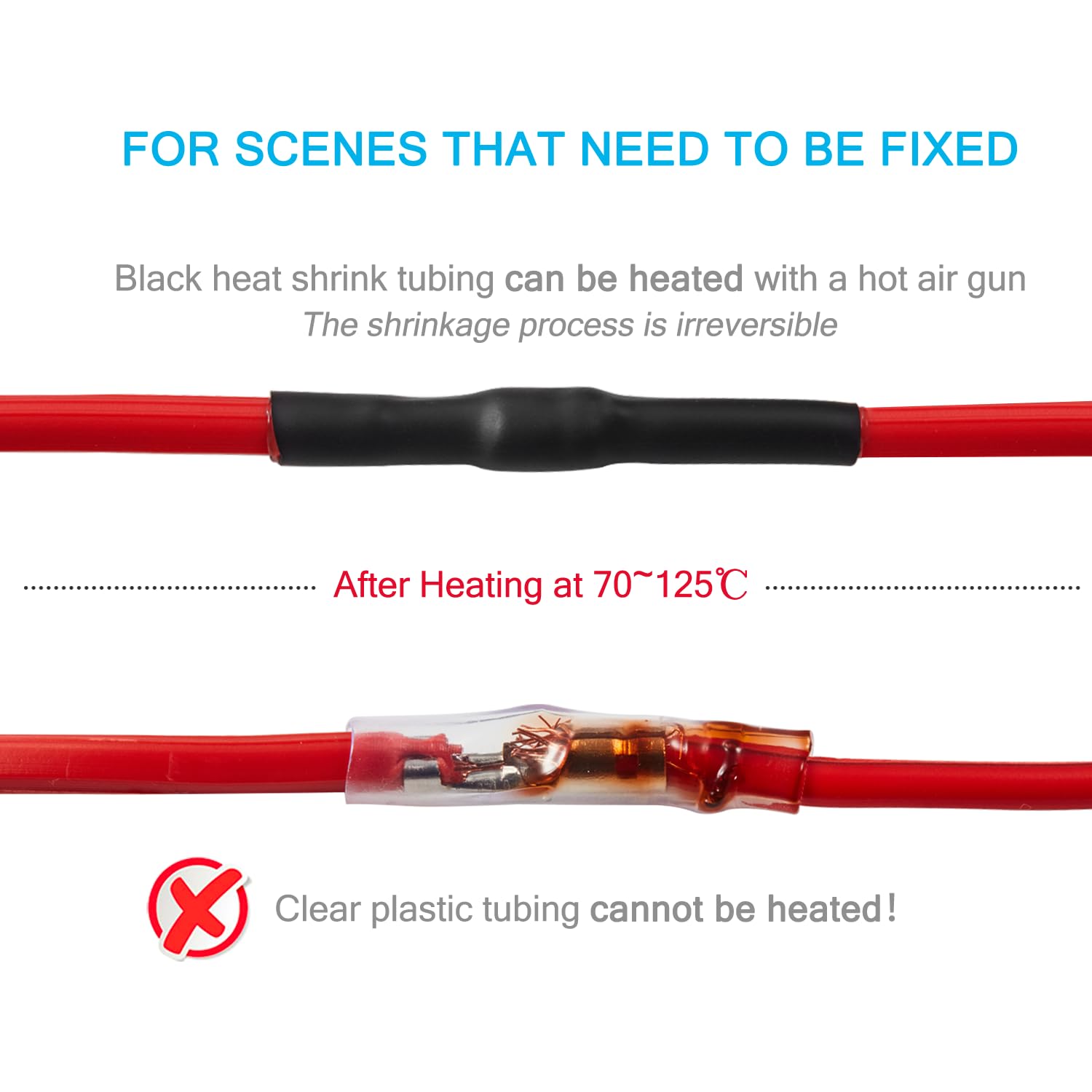 Chanzon 2 Pack 12V / 24V 15A Car Cigarette Lighter Plug, 16Awg Heavy Duty Fused Male Plug Adapter With Led Light, Replacement Ci