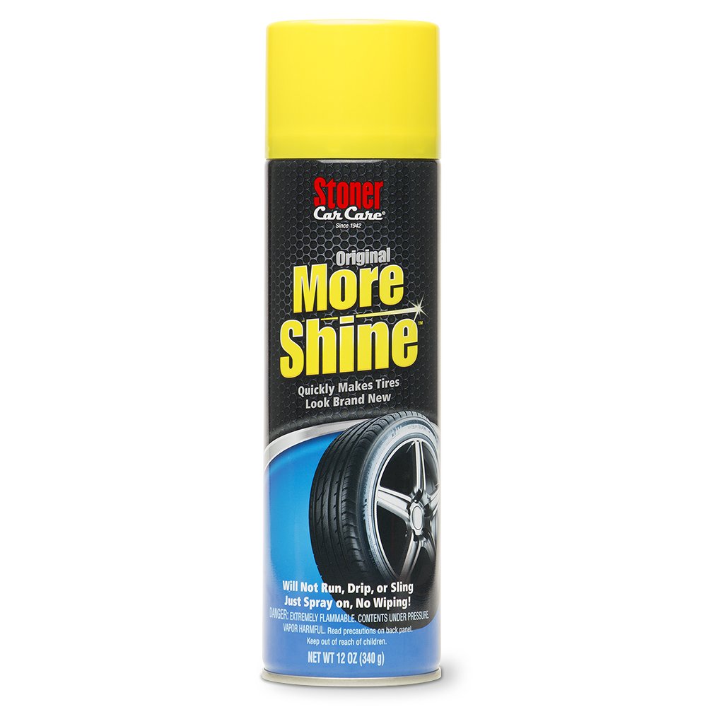 Stoner Car Care 91044 Original More Shine Tire Finish for Tire and Wheel Care Creates a Long-Lasting, Rain-Resistant Tire Shine, Makes Faded Tires Look New, Non-Greasy Formula, 12 Oz, Pack of 1