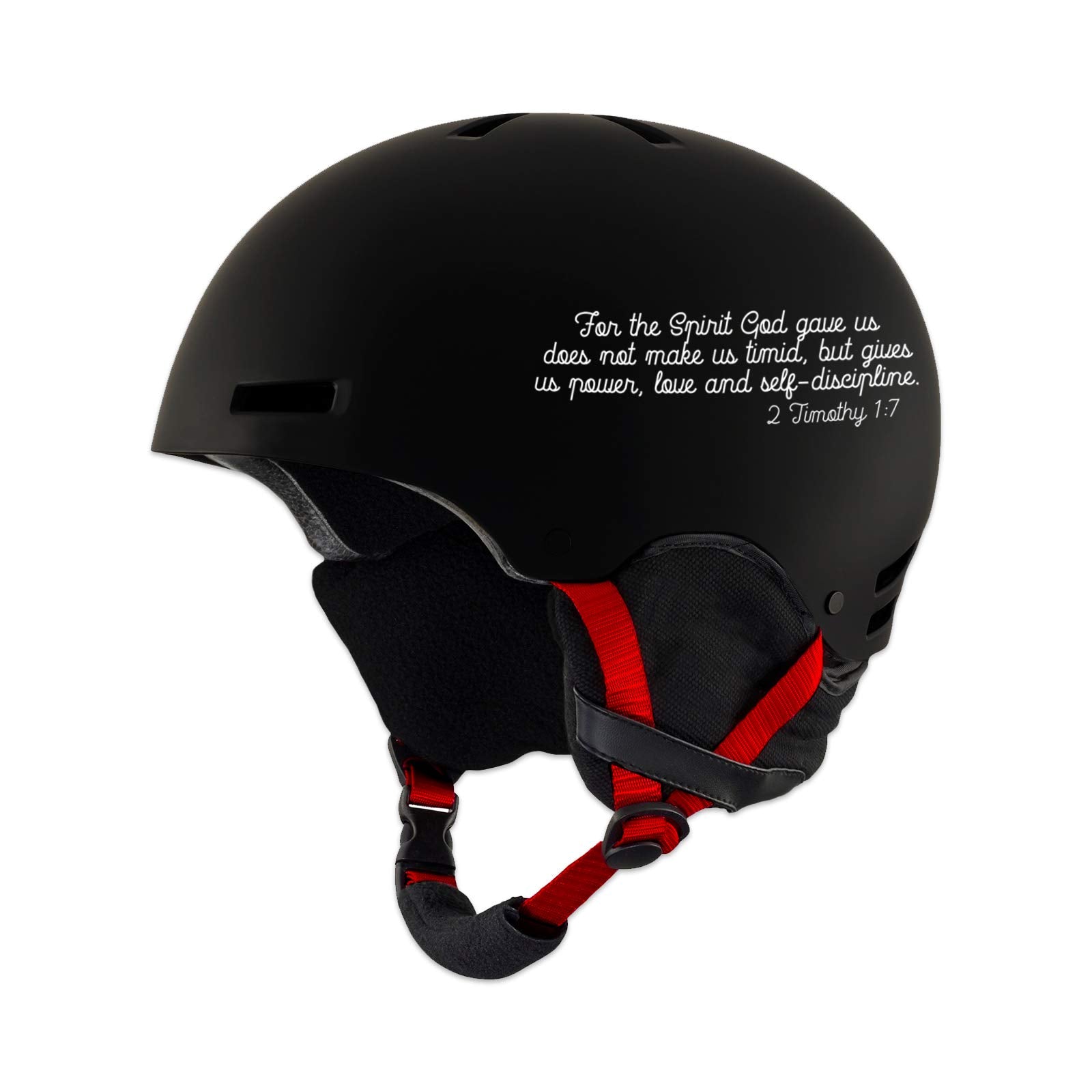 Bargain Max Decals 2 Timothy 1:7 Verse Sticker Decal Notebook Car Laptop 8' (White)