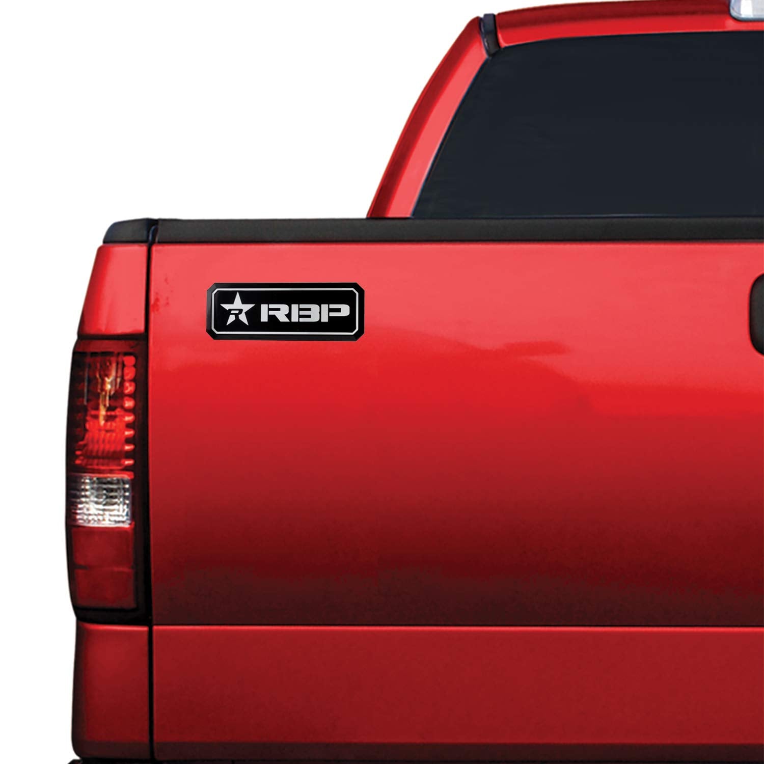 Rolling Big Power RBP Black and Silver Aluminum Emblem Set