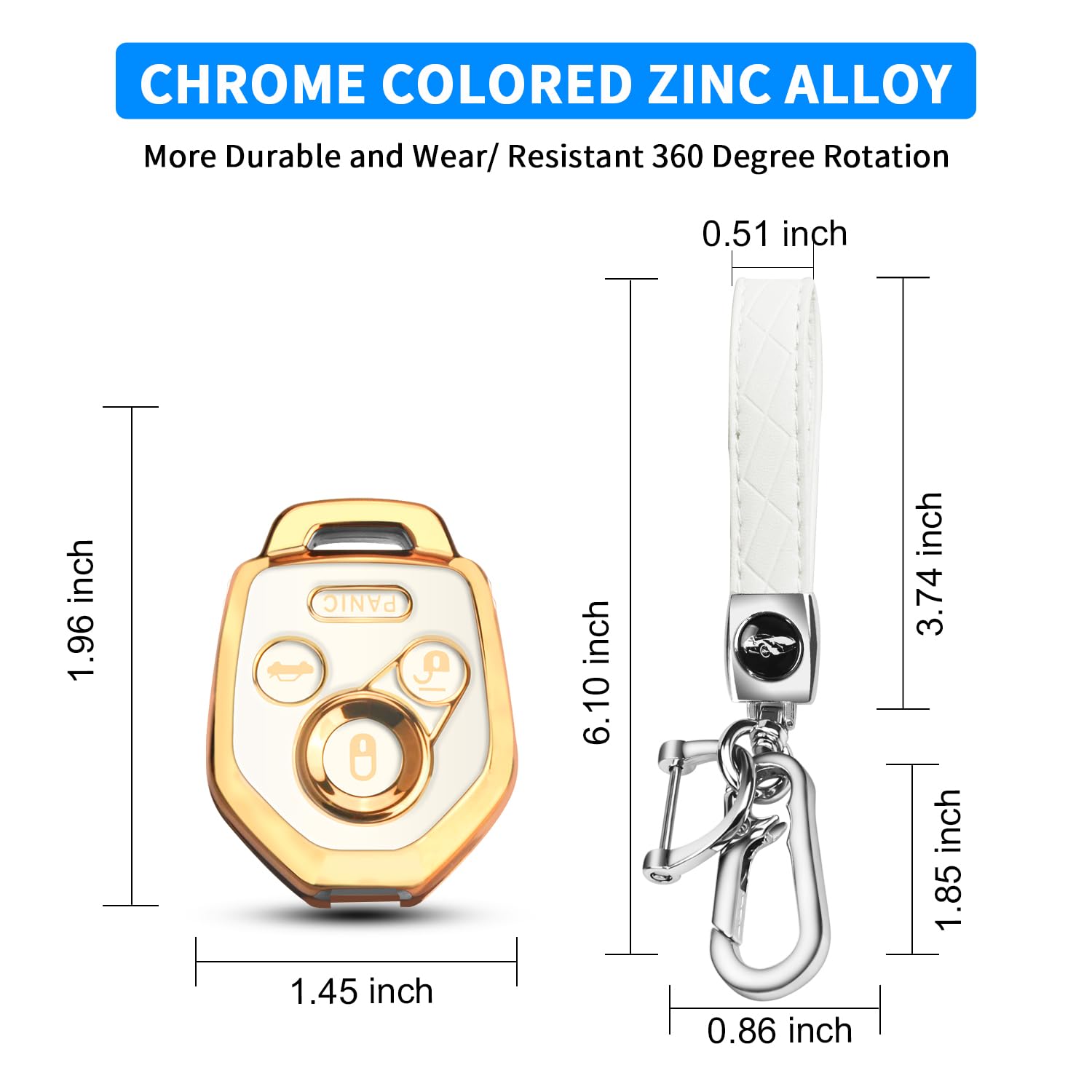 Qbuc For Subaru Key Fob Cover With Keychain Soft Tpu Protection Case Compatible With 2008-2019 Subaru Ascent Brz Crosstrek Fores