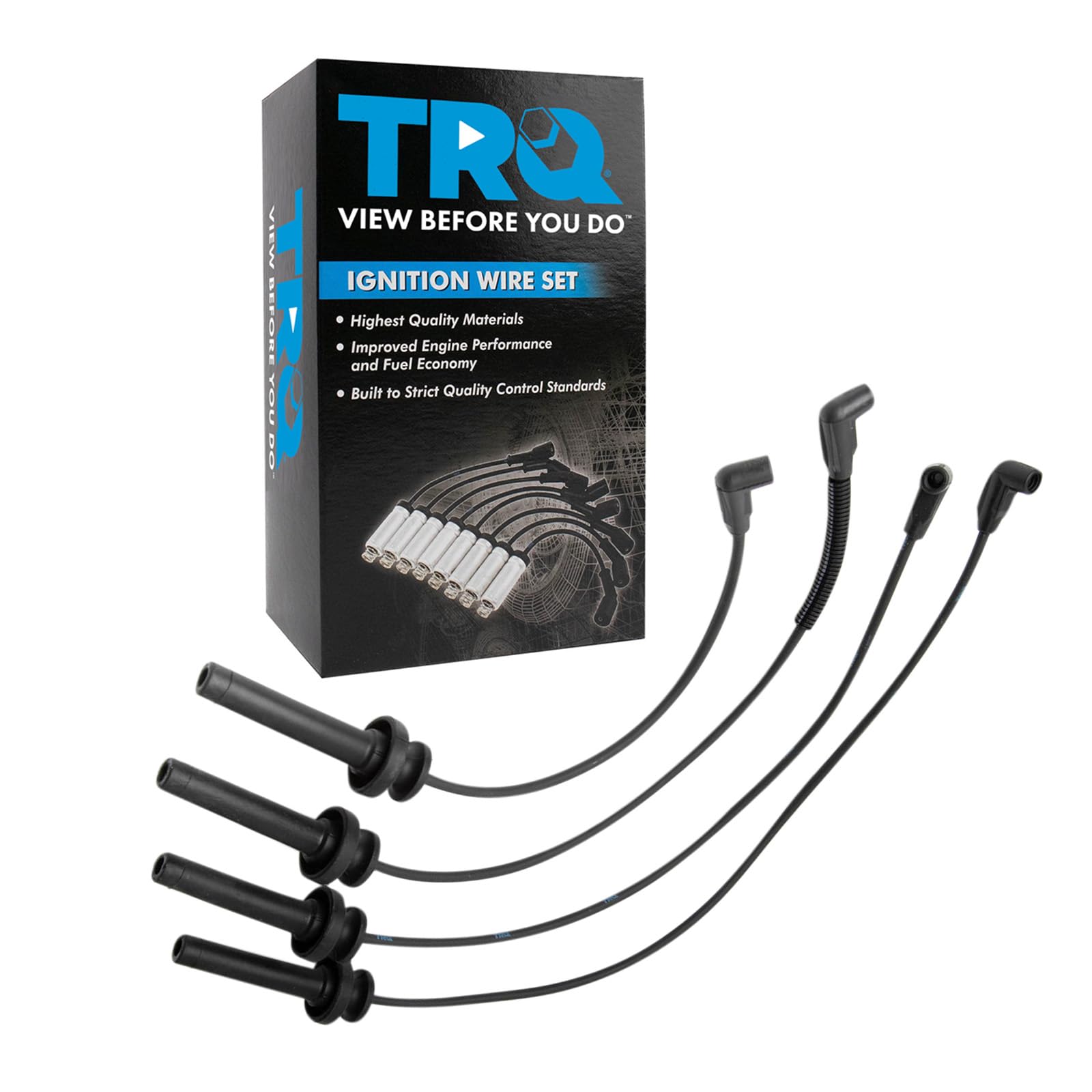 Trq Spark Plug Wire Set Compatible With 1994-2002 Saturn Sc2 Sl2 1994-2001 Sw2