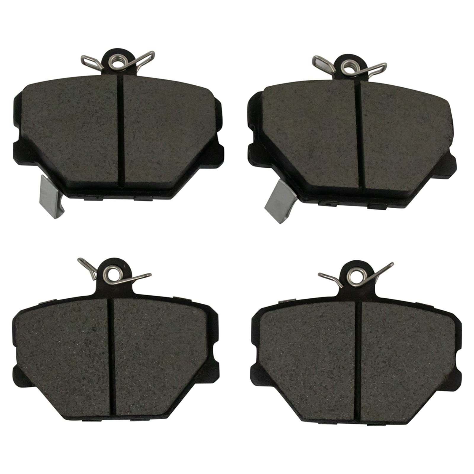 TRQ Front Brake Pads Ceramic Compatible with 2008-2016 Smart Fortwo