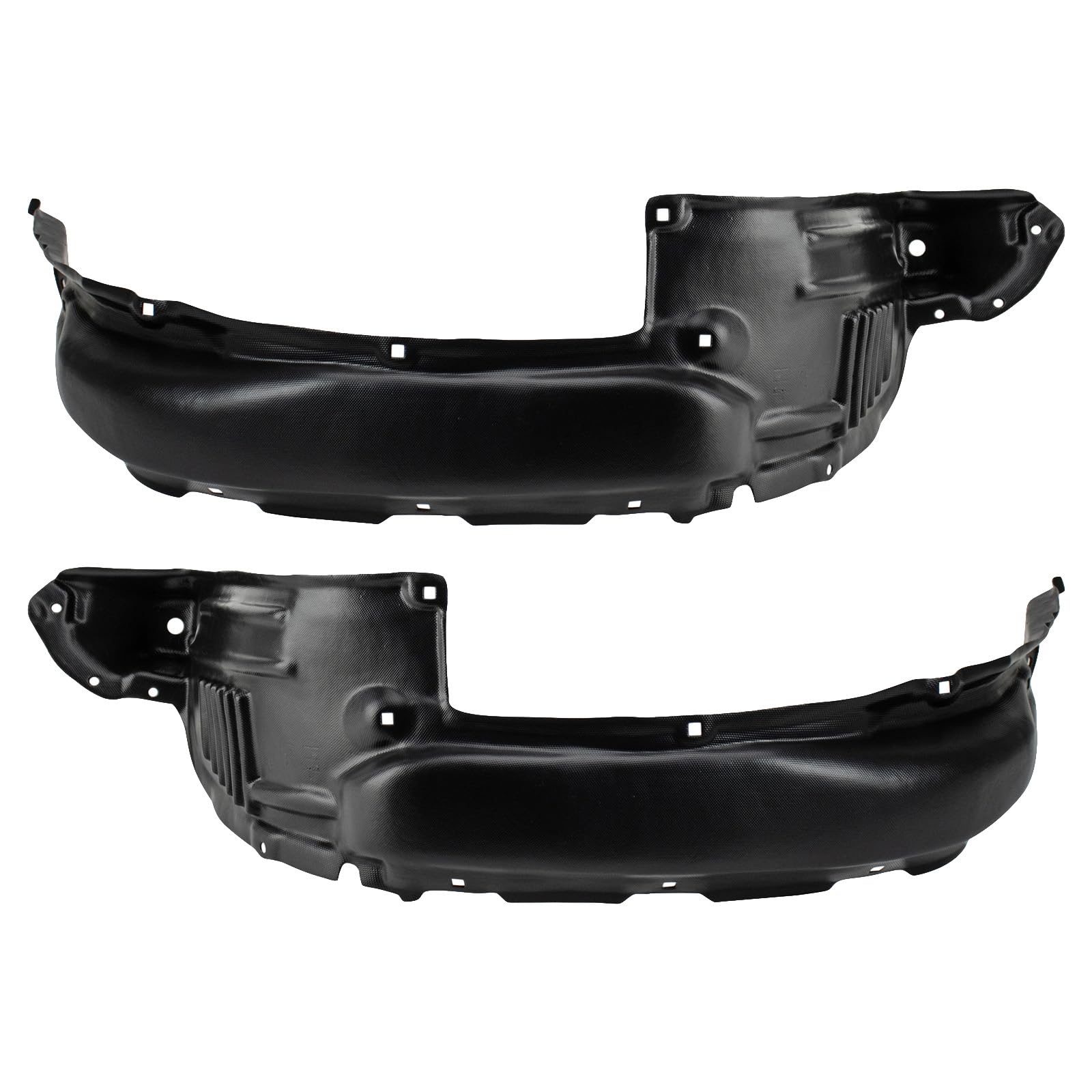 Trq Front Inner Fender Liner Set Compatible With 2005-2011 Toyota Tacoma To1248135 To1249135