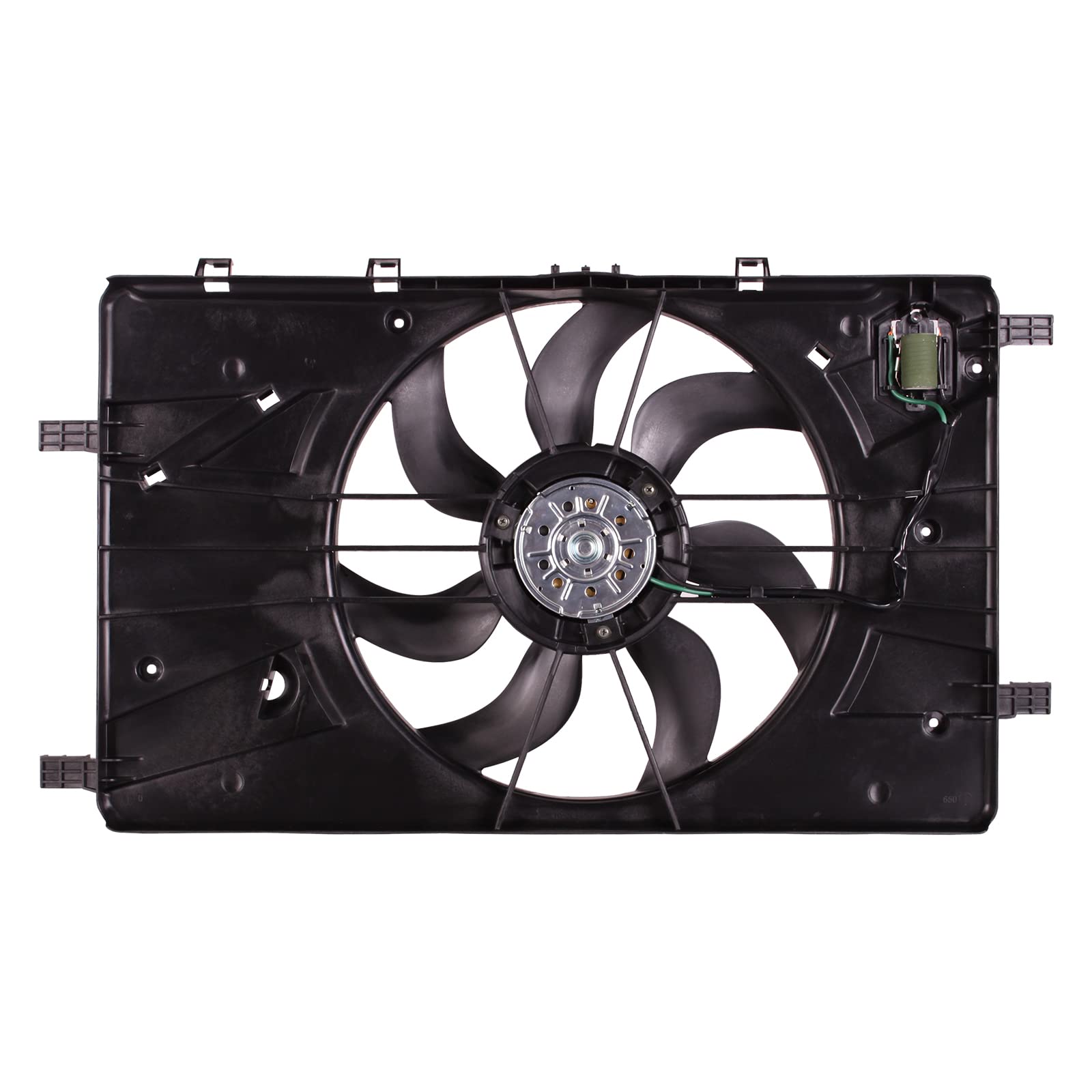 TYG OE Replacement(CAPA Quality) Cooling Fan Extra Silent for 2011-2016 Chevrolet Cruze 1.4L, 2016 Cruze Limited 1.8L, 2012-2017