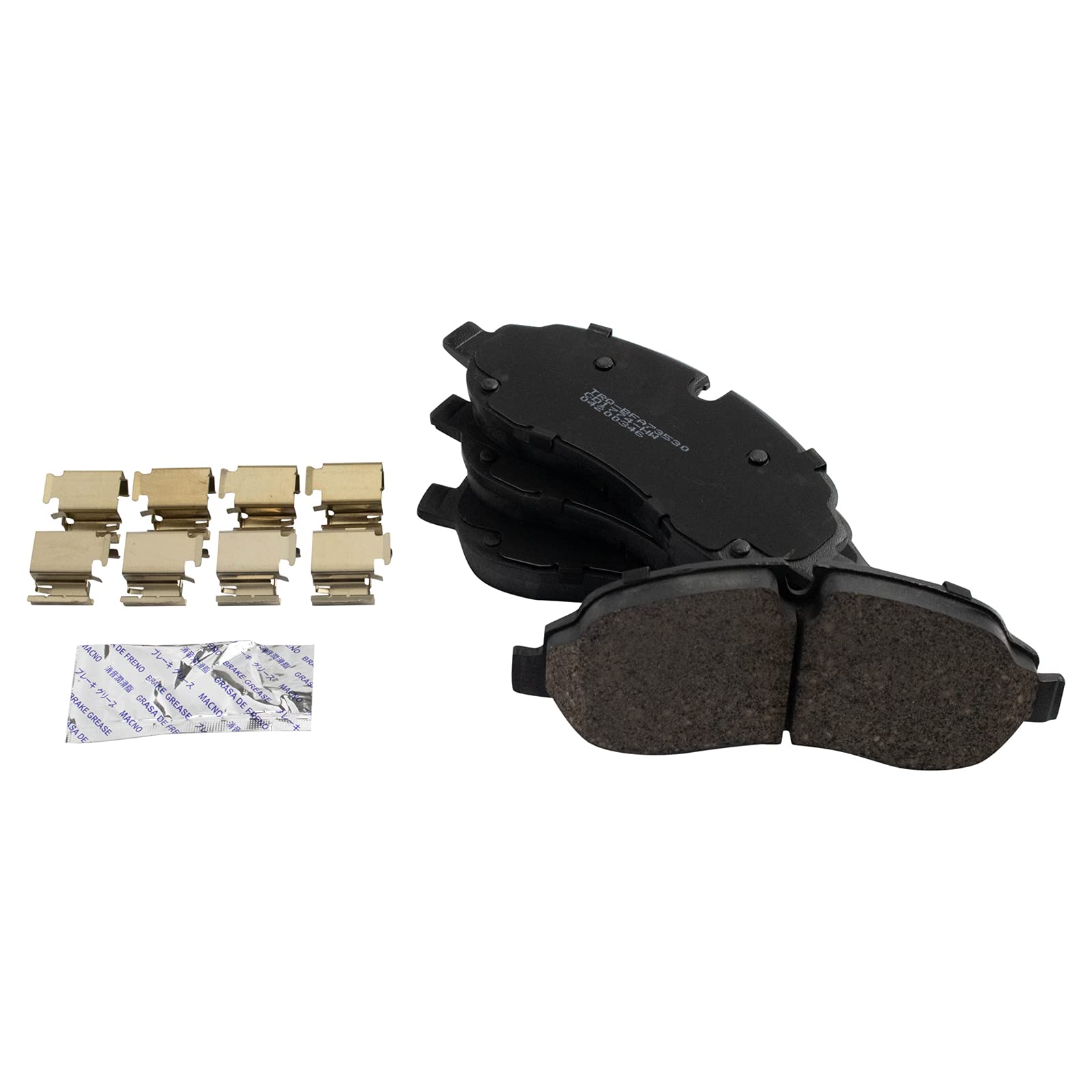 TRQ Front Brake Pads Ceramic Compatible with 2015-2021 Ford Transit-150 Transit-250 Transit-350 2015-2020 Transit-350 HD