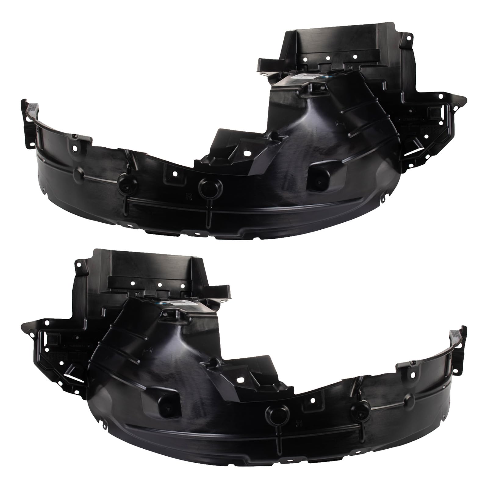 Trq Front Inner Fender Liner Set Compatible With 2014-2019 Nissan Versa Note Ni1248141 Ni1249141
