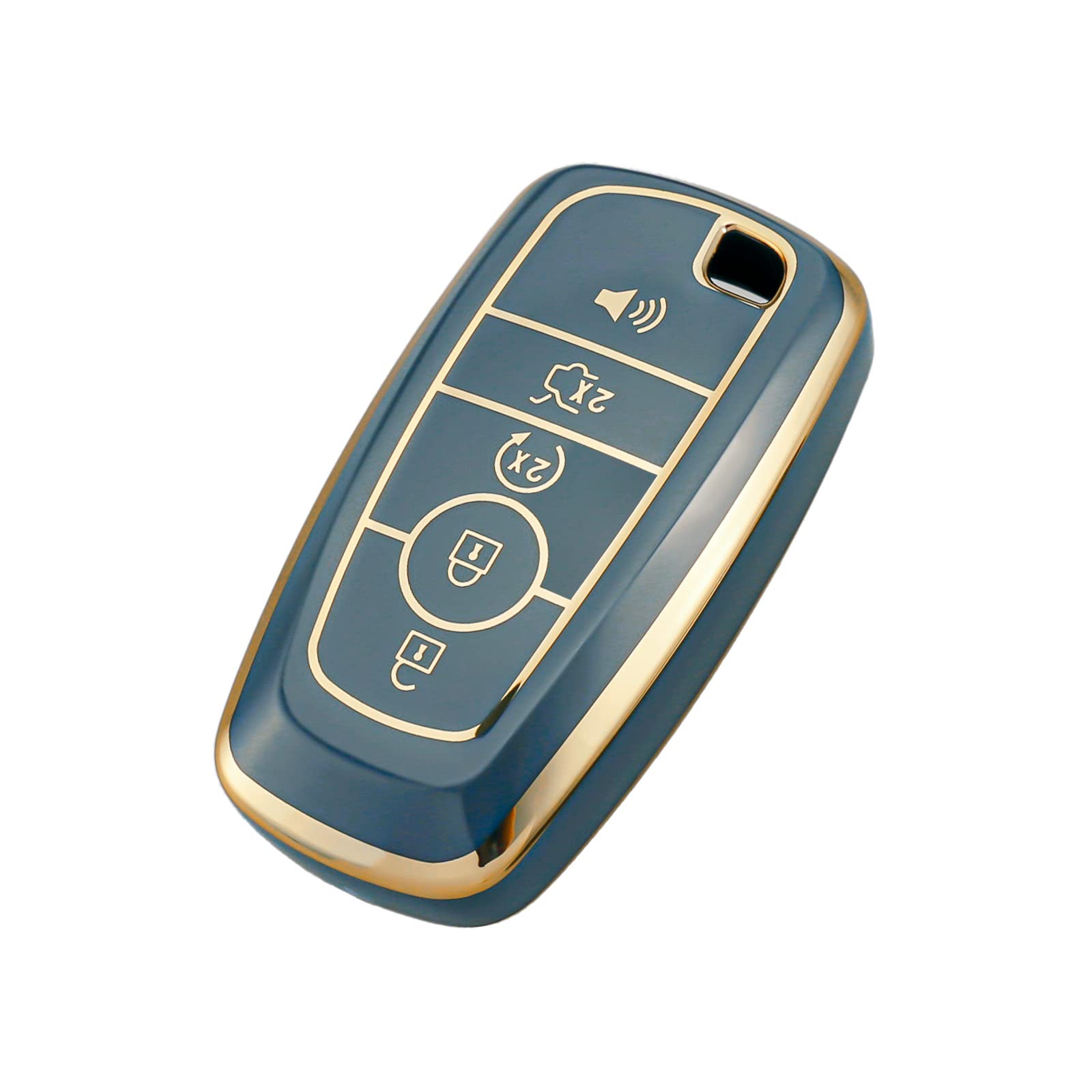 OFFCURVE Key Fob Cover for Ford, Premium TPU Key Case Full Protector Compatible with Ford Fusion Explorer Escape F150 F250 F350 