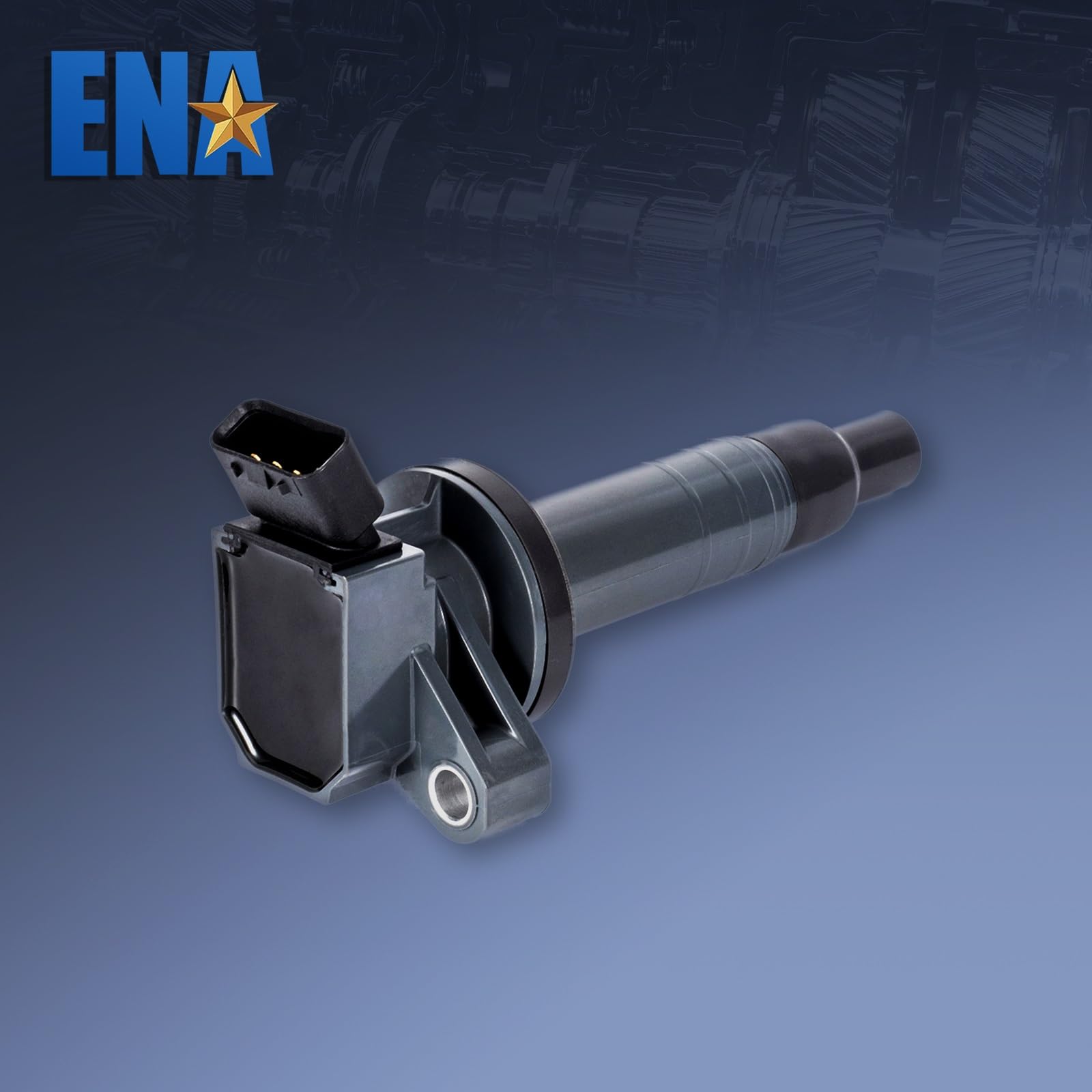 ENA Ignition Coil Pack Set of 4 for Chevrolet, Pontiac, Toyota - 1.8L V4, Compatible with UF247 UF315, Black, 2000-2008