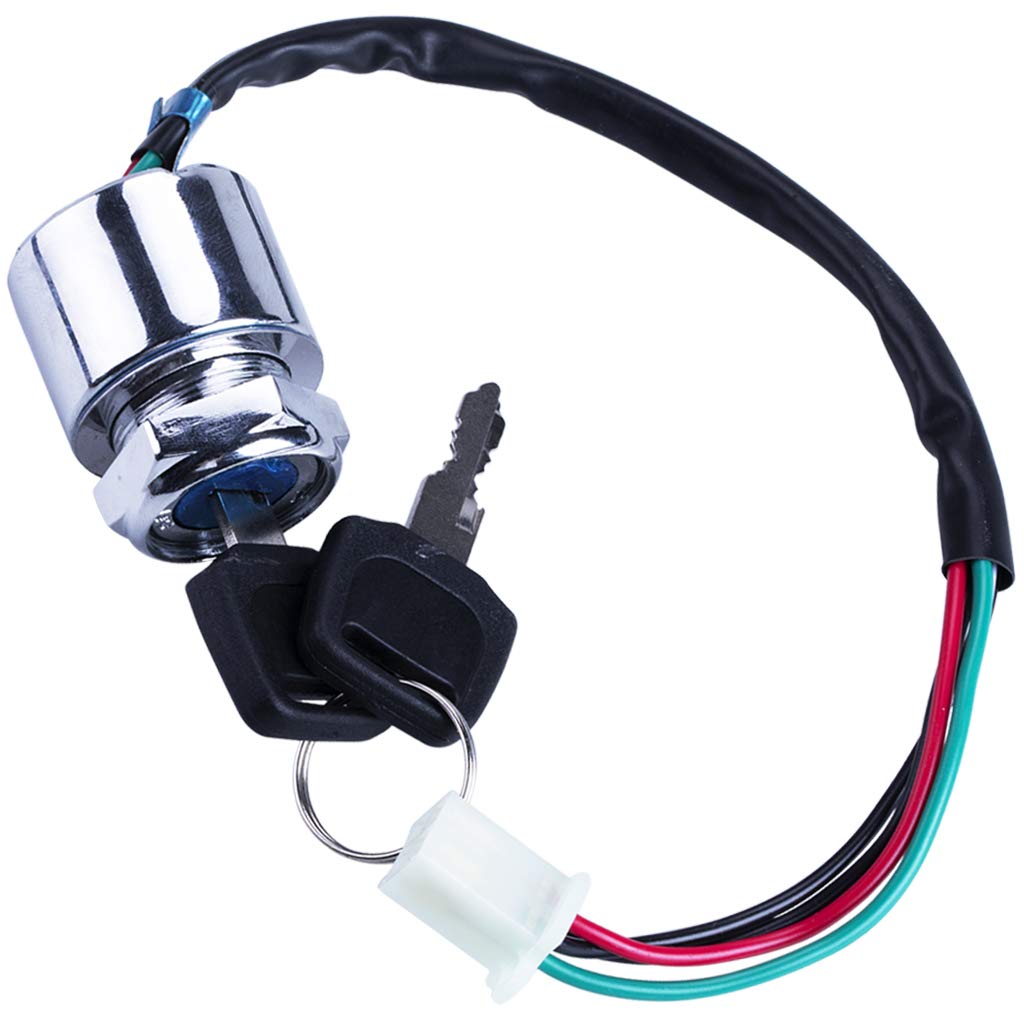 Otohans Automotive 4 Wire Pin Key Ignition Switch For Go Kart Atv Quad Dirt Bike Scooter Motorcycle