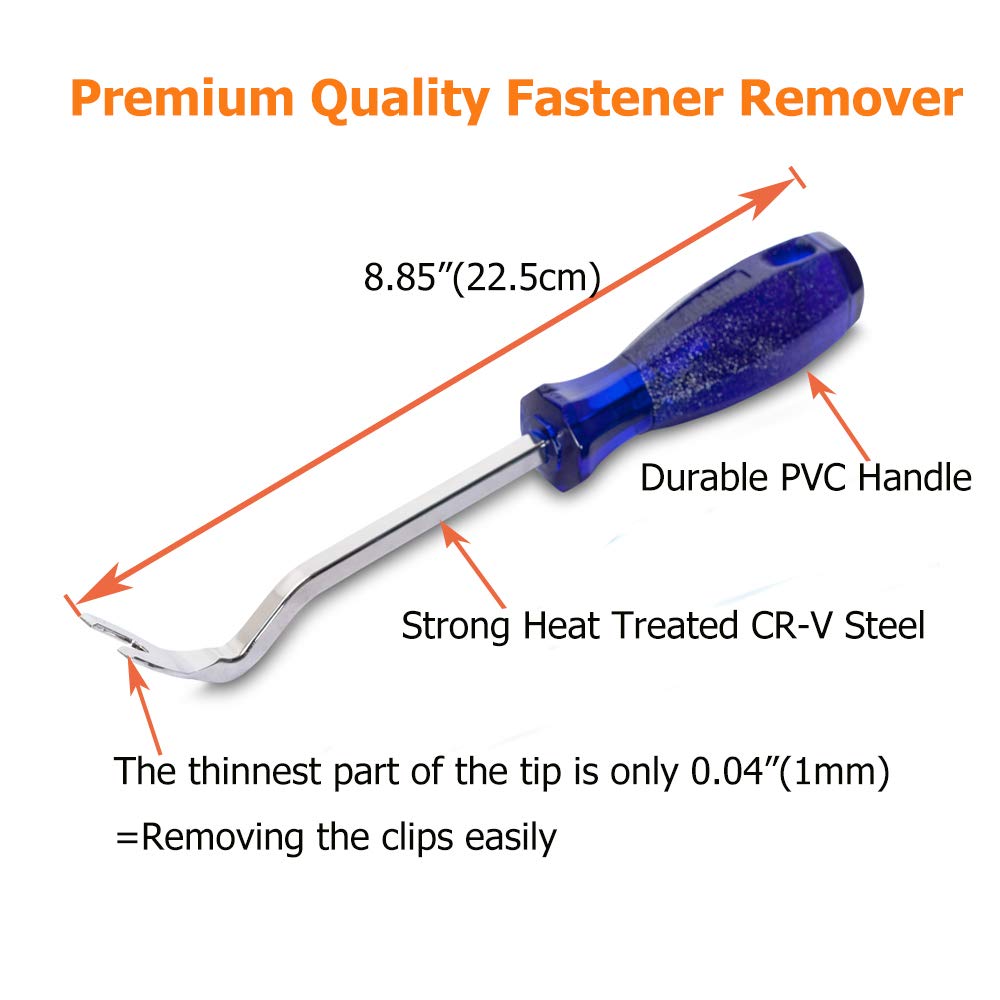 Dr.Roc Bumper Clips Bumper Push Rivets Body Clips Fender Liner Clips Retainers Kit with Fastener Remover Compatible with Subaru Impreza Forester WRX 90914-0007 90914-0051 90914-0063