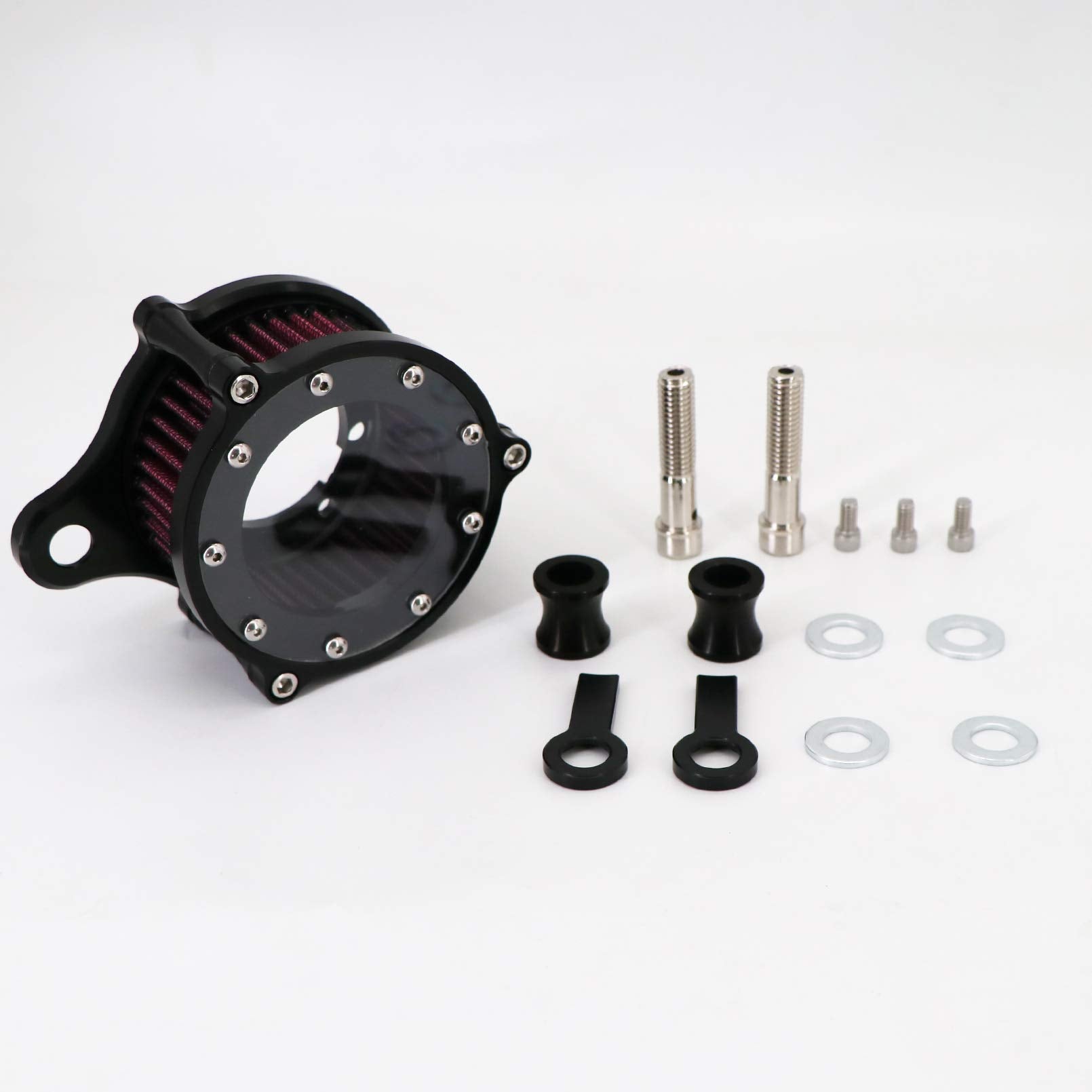 Kipa Air Cleaner Intake Filter System Kit For Sportster Xl883 Xl883N Xl883R Xl883P Xl1200 Xl1200L Xl1200X Iron 883 Forty Eight X