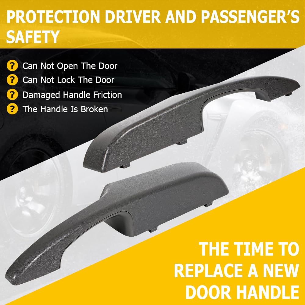 Ocpty Door Handles Interior Front Driver Passenger Side Replacement Fit 2003-2015 For Express For Gmc Savana Inside Door Handles