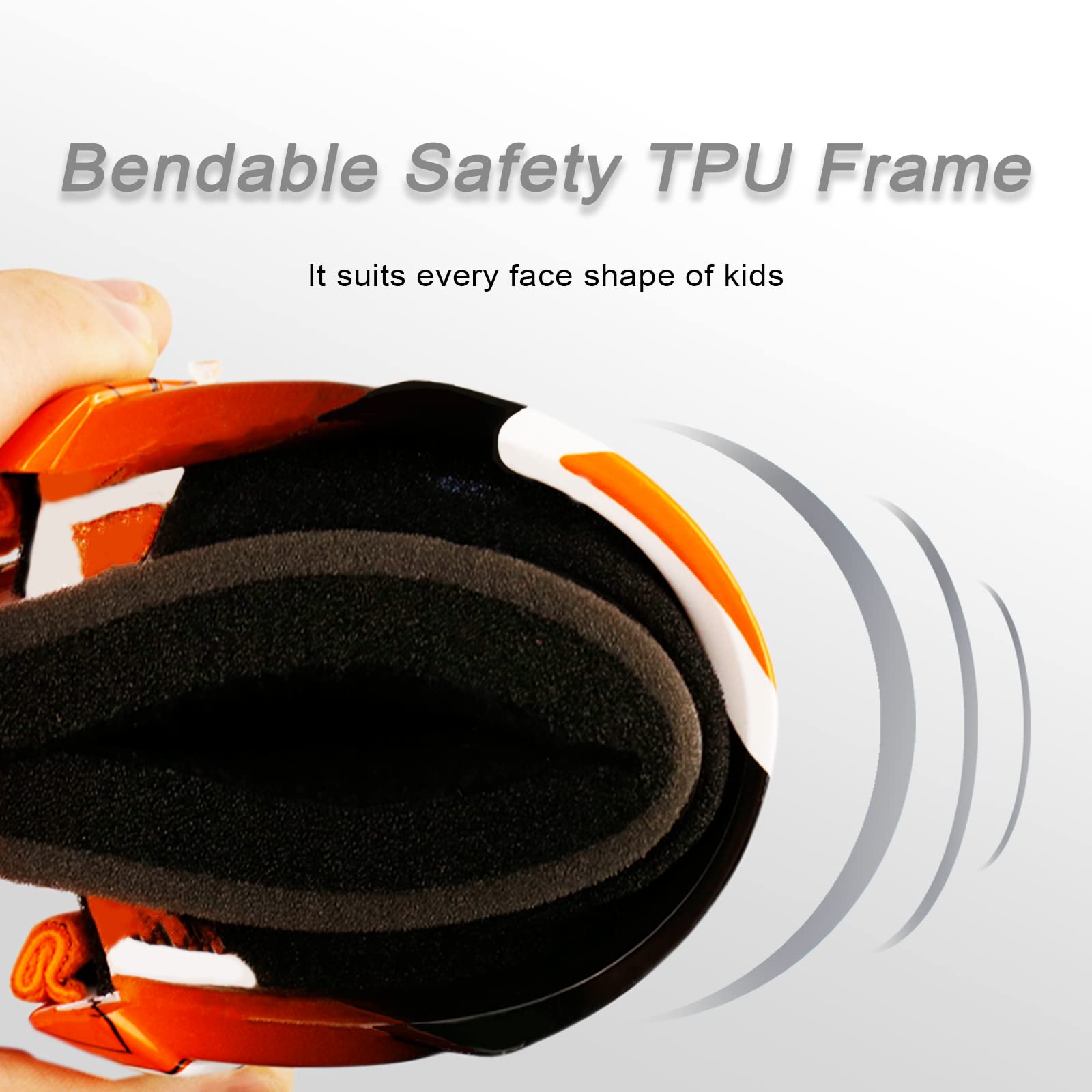 Nenki Youth Kids Dirt Bike Goggles, Kids Motocross Goggles Otg Mx Atv Motorcycle Goggles Off Road Glasses With Anti Fog 100% Uv Protection Lens,Orange Tinted Lens