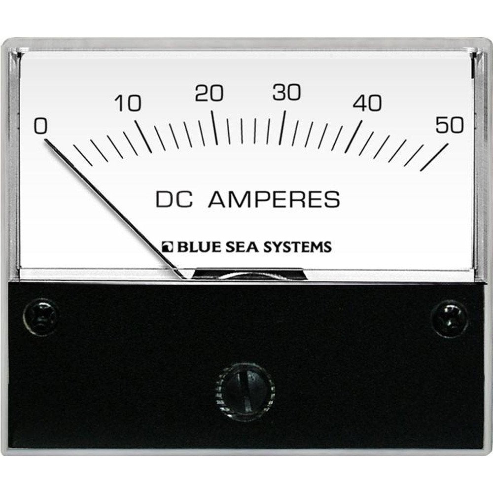 Blue Sea 8022 DC Analog Ammeter - 2-3/4 Face 0-50 Amperes DC