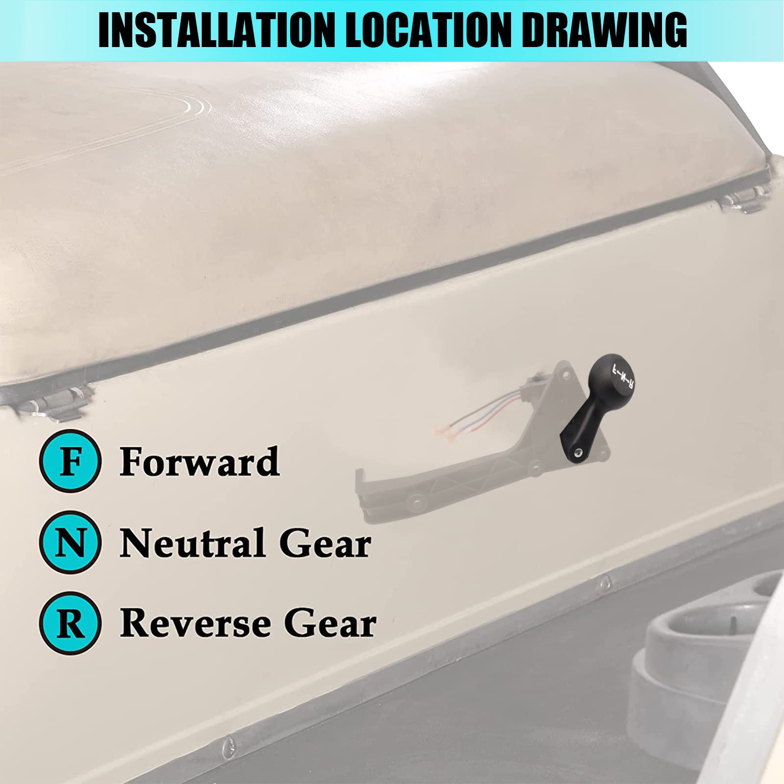 Cartclan Club Car F&R Shifter Assembly Kit For 1992-Up Ds Gas Golf Cart Oem #1016947 8248 8233