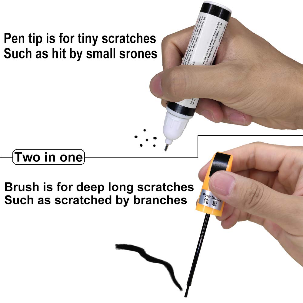 Songven Car Scratch Repair Pen White Car Touch Up Paint Auto Scratch Repair Kit Scratch Repair Pen For Vehicles Spray 12 Cms
