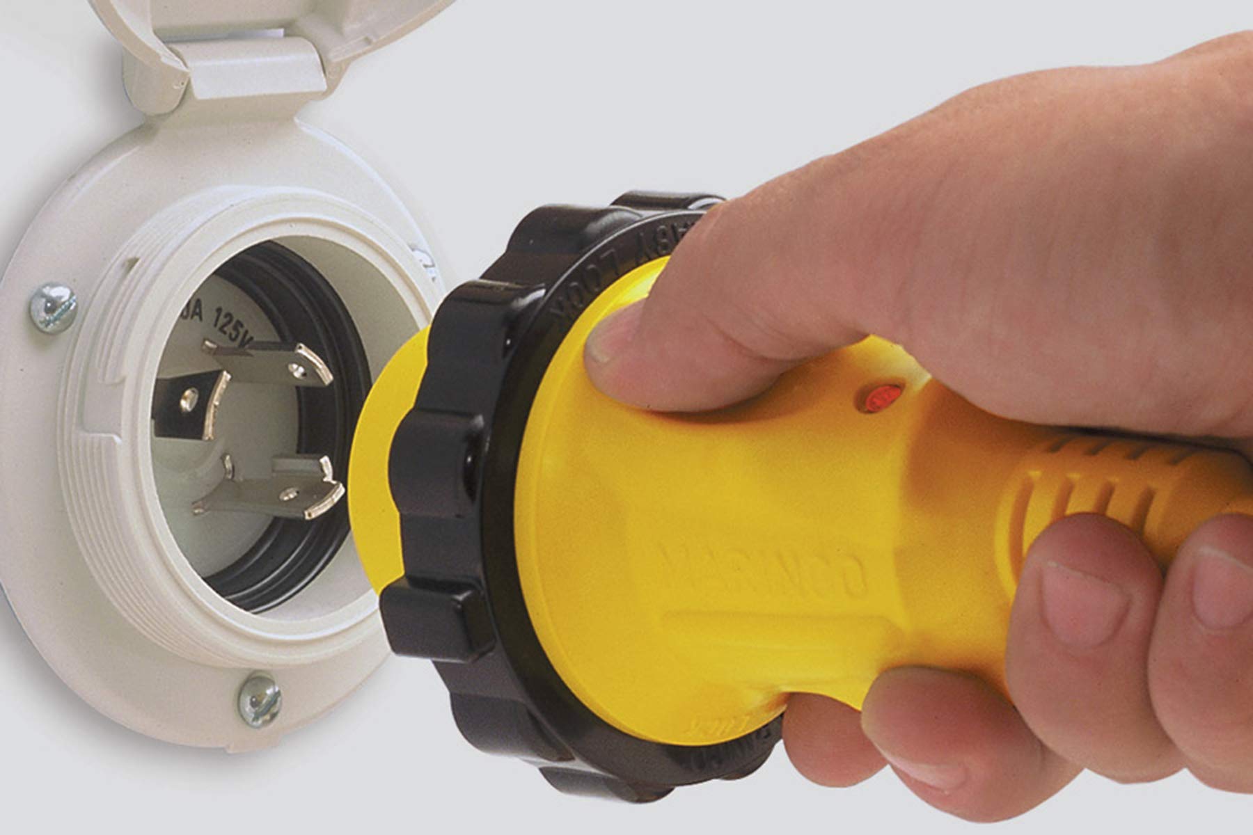 Marinco Parkpower 6152Spprv-25 50 Amp, 125/250V (4-Wire) Rv Cordset, Yellow, 25'