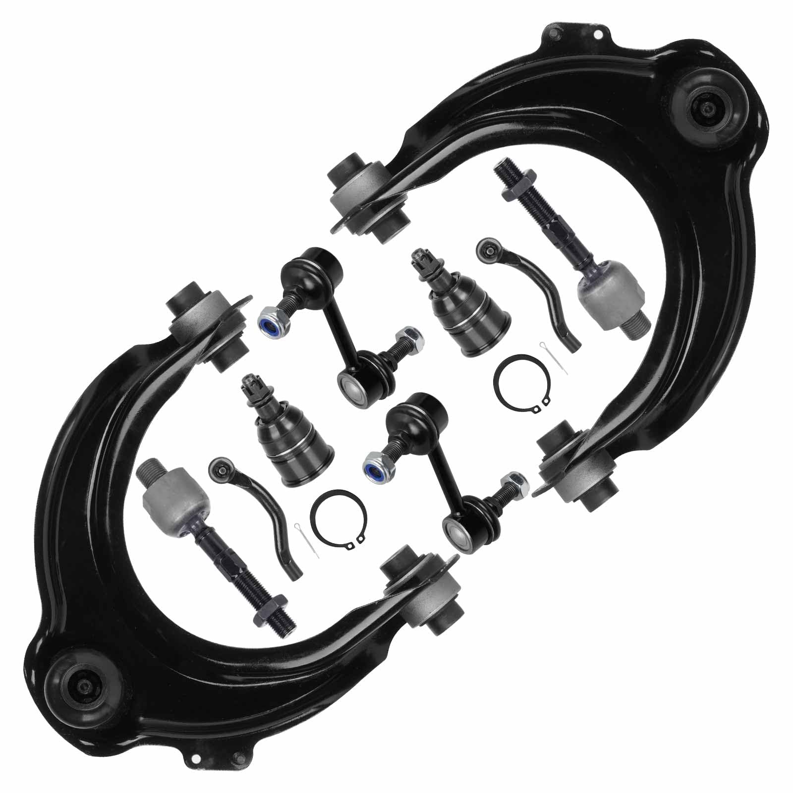 10Pcs Front Upper Control Arms Suspension Kits Fits For Honda Accord (Coupe & Sedan 2.4L L4)2003 2004 2005 2006 2007, For Acura