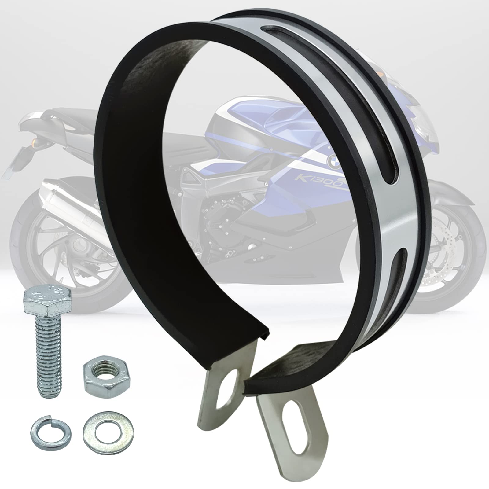 Universal Half Round Motorcycle Exhaust Clip Motorcycle Exhaust Muffler Pipe Bracket Motorcycle Exhaust Hanger Bracket Muffler P